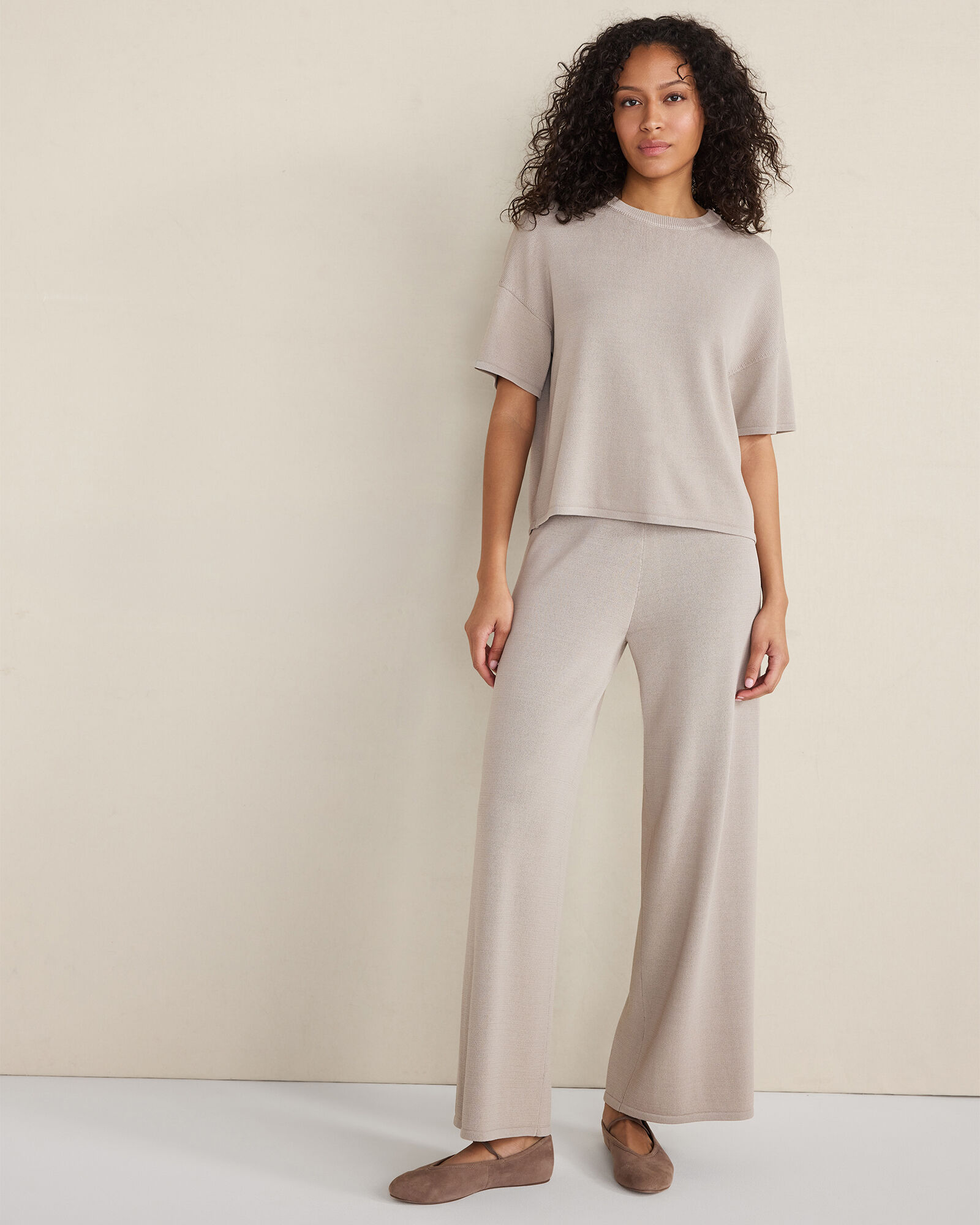 Viscose Blend Crewneck Tee