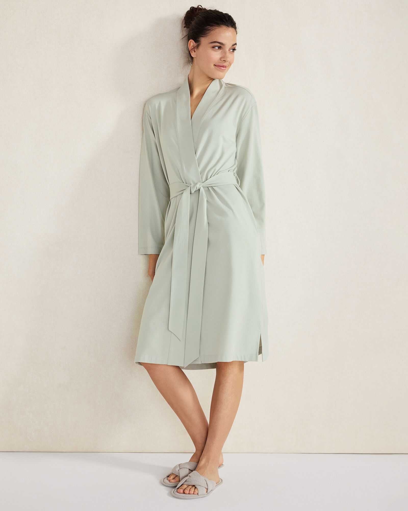 Organic Cotton Jersey Robe
