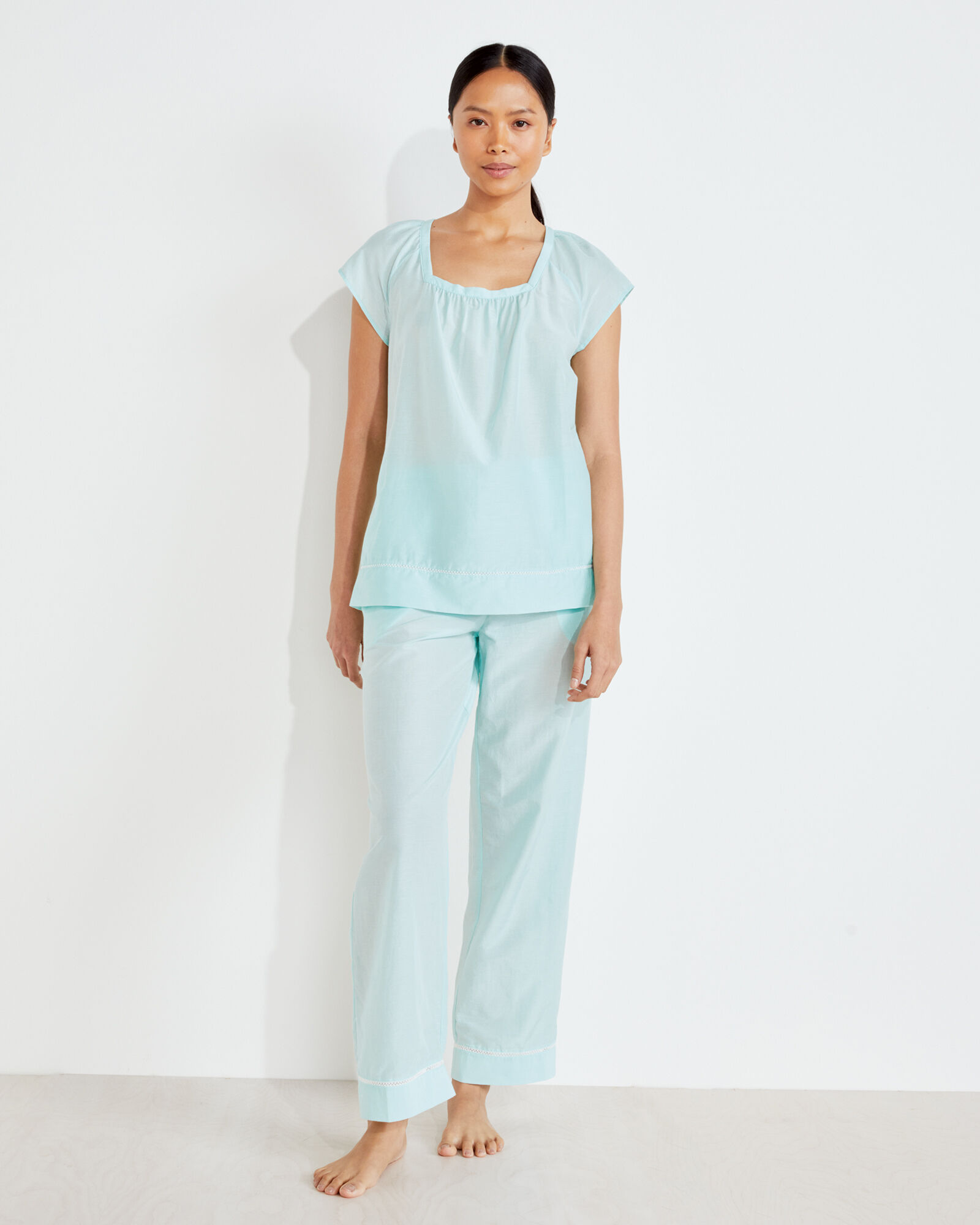 Cotton silk pyjamas best sale