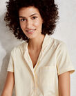 Organic Cotton Jersey Short Sleeve Pajama Shirt