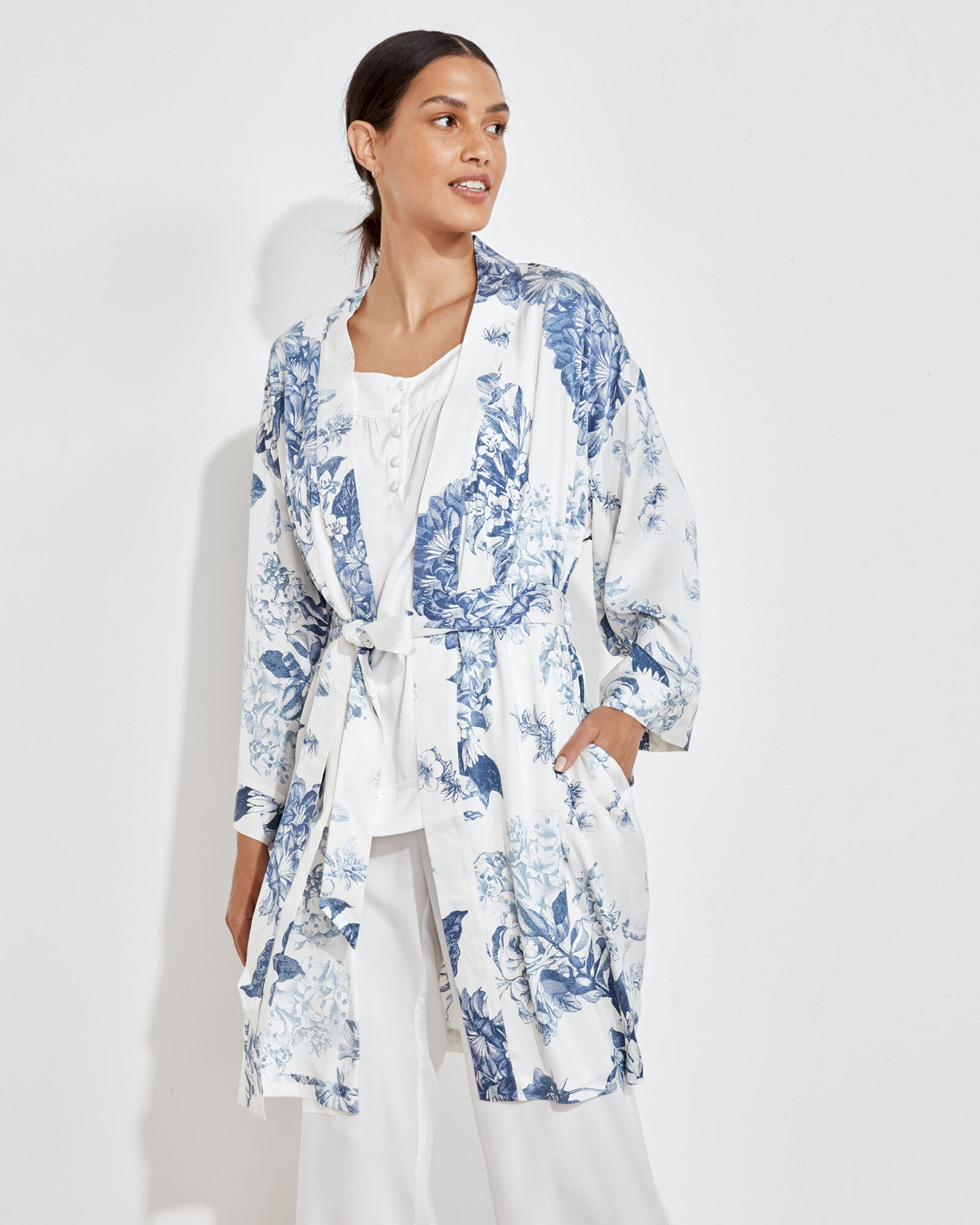 Robe en sale toile
