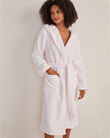 Organic Cotton Ribbed Terry Hooded Robe
