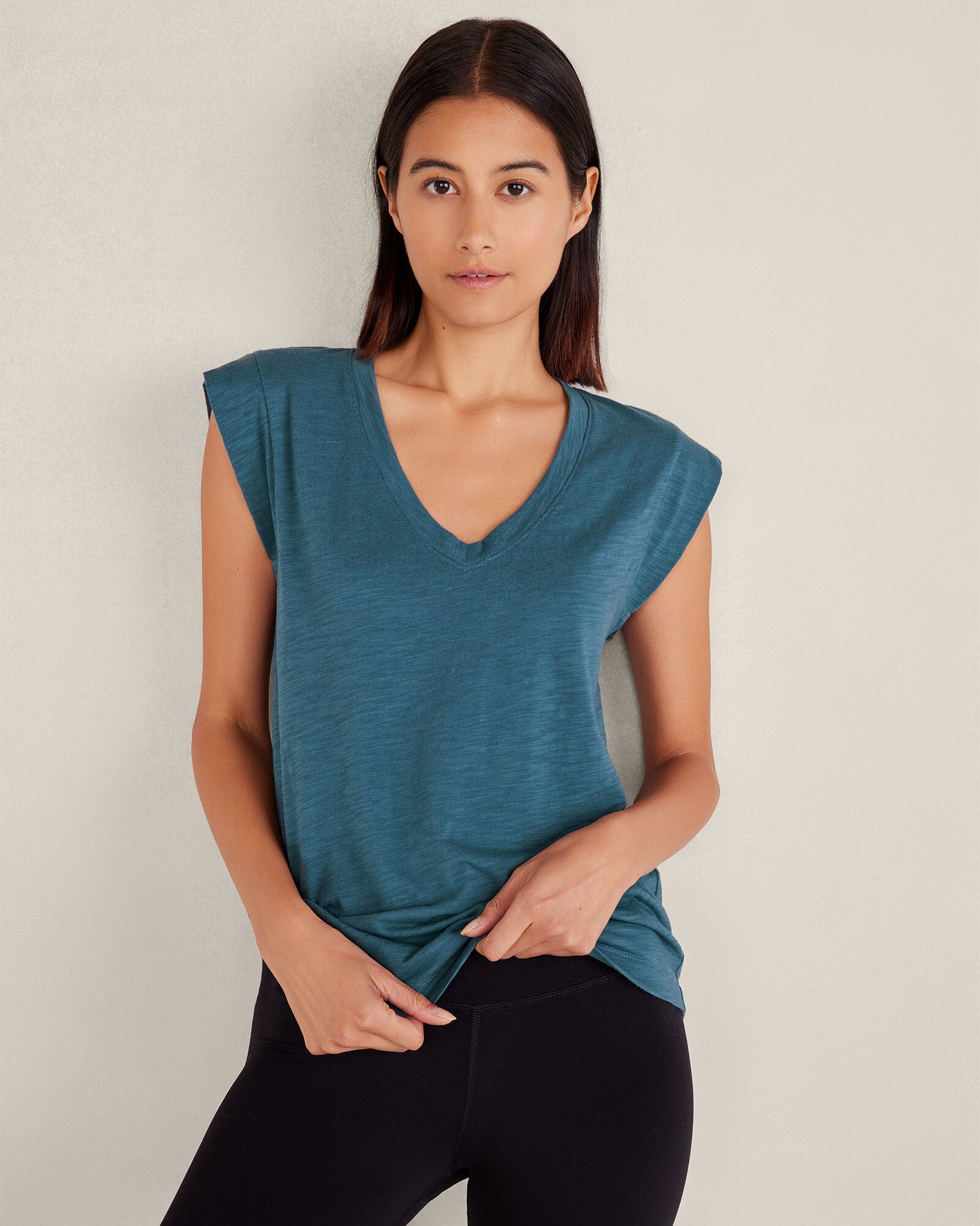 Organic Cotton Modal V-Neck Tee