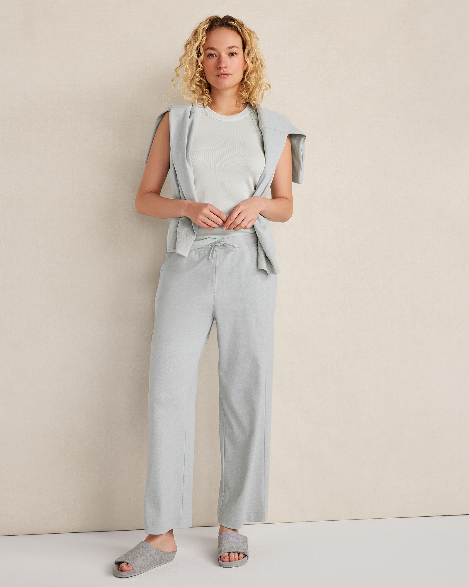 Botanical-Dyed Organic Cotton Interlock Pants