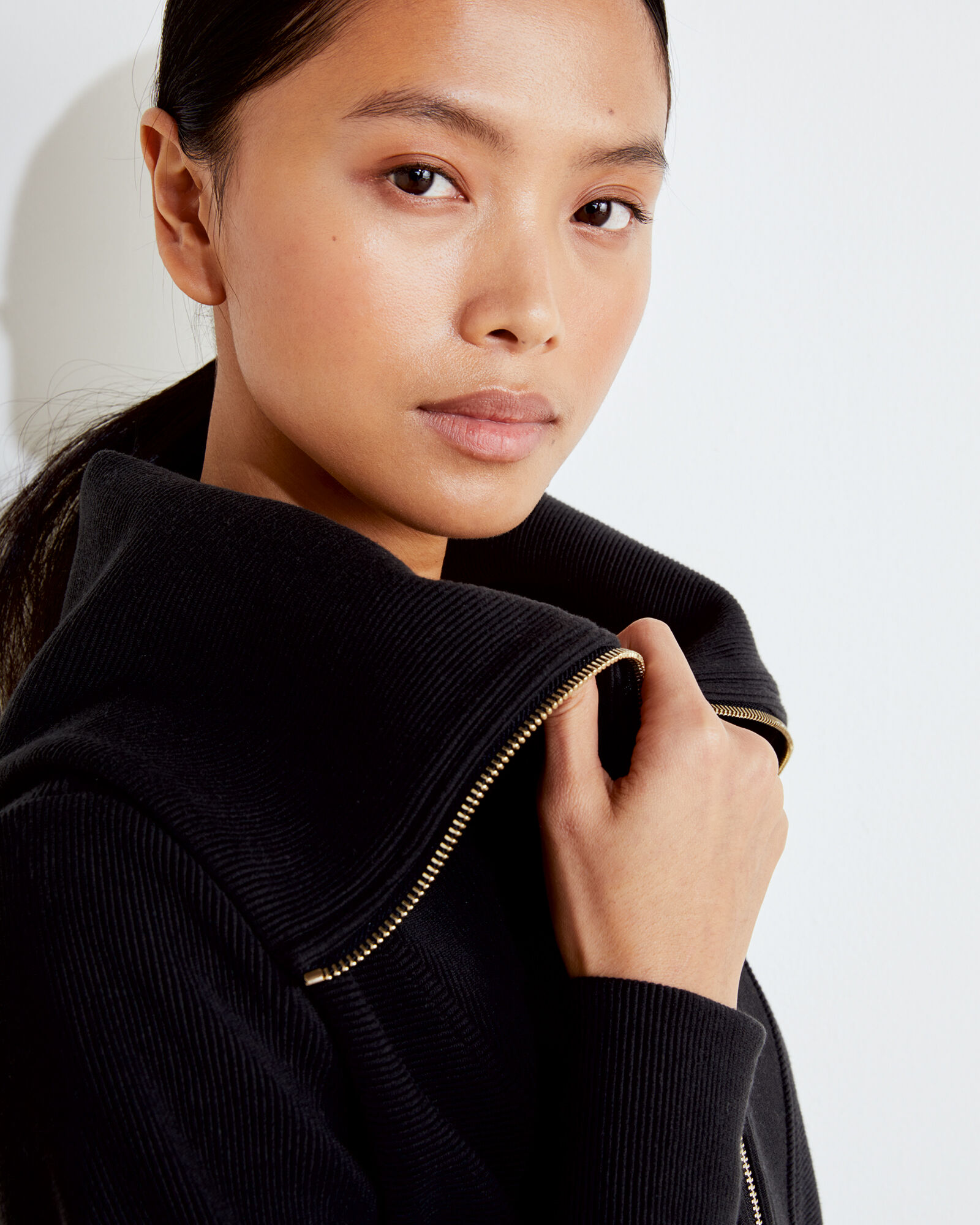 Varley Ribbed Half-Zip Sweatshirt