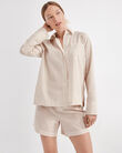 Lightweight Cotton Poplin Striped Pajama Shirt