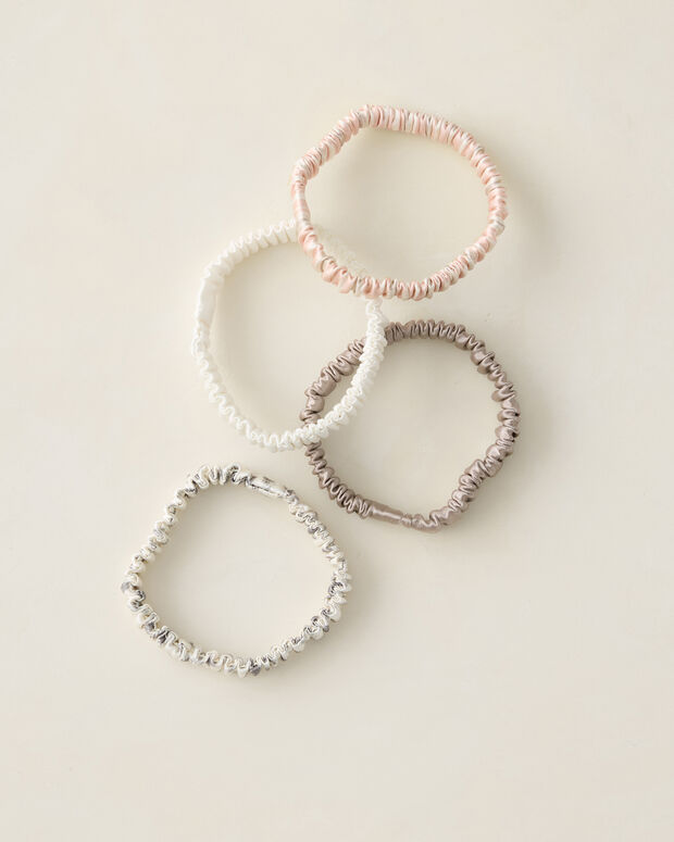 Washable Silk Hair Ties Porcini Multi Haven Well Within