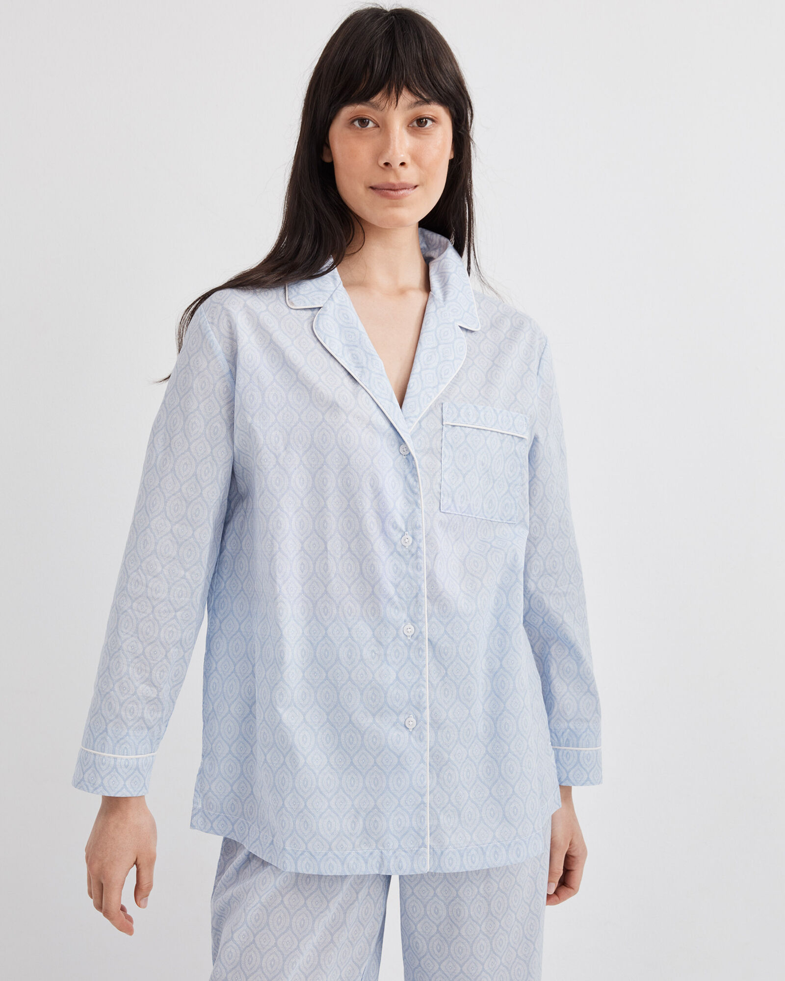 Women's cotton poplin pajama set online