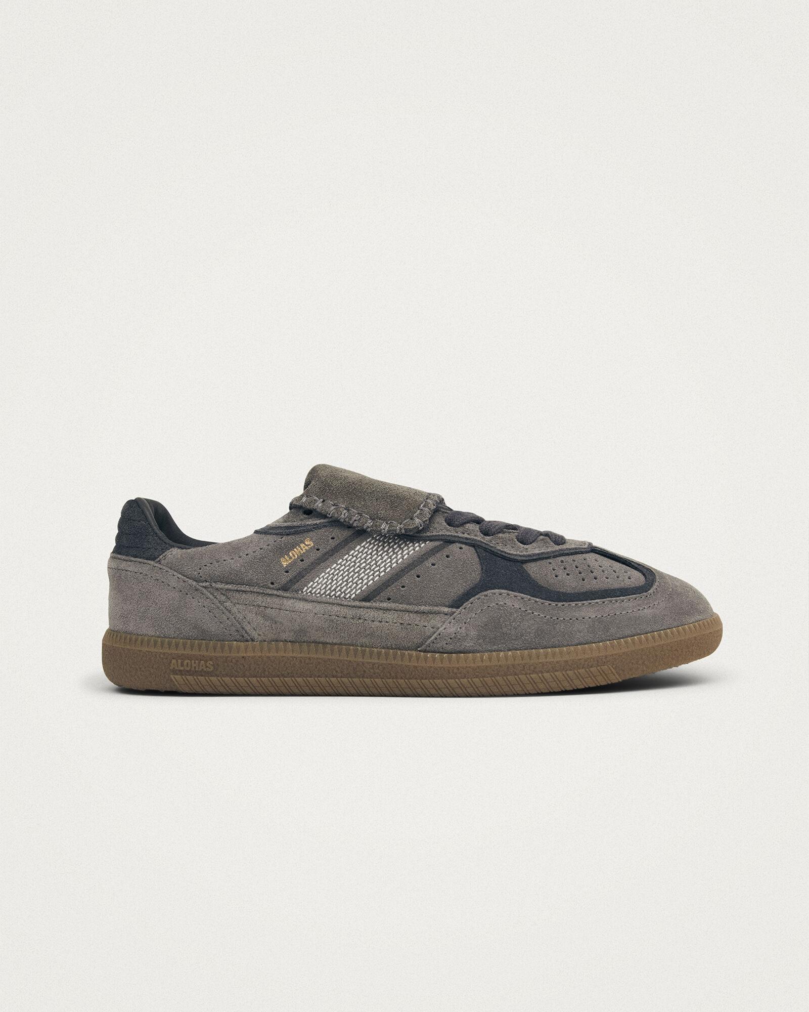 ALOHAS TB.490 Dark Grey Suede Leather Sneakers
