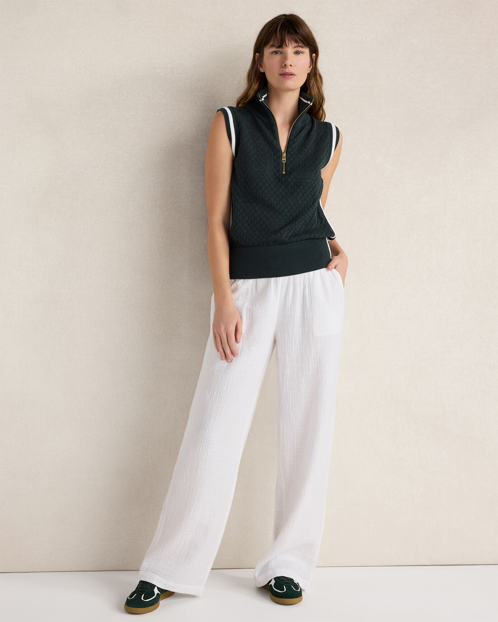 Varley Stefan Half Zip Vest