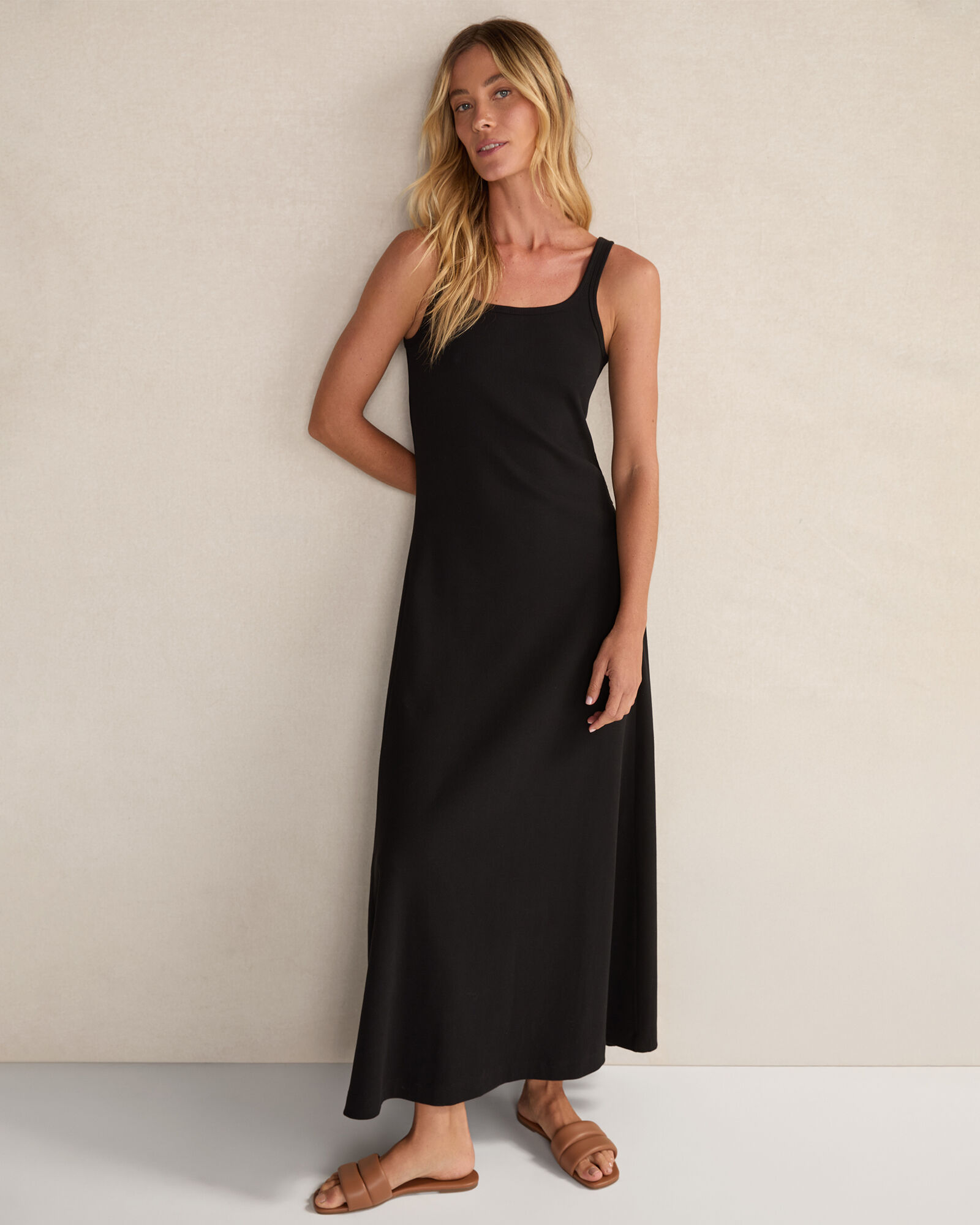 chinese dress ladies Delaney Ribbed Knit Maxi Dress – Wildly Misunderstood main image 1