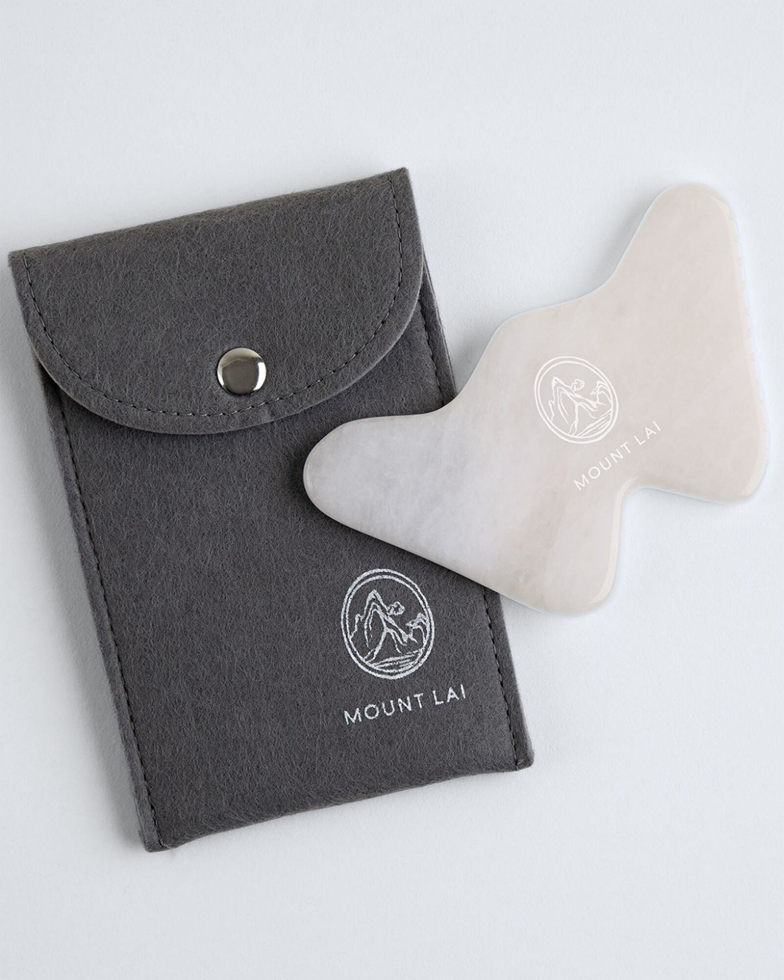Mount Lai Vitality Qi White Jade Gua Sha Sculpting Tool