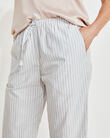 Organic True Cotton Tonal Striped Drawstring Pants