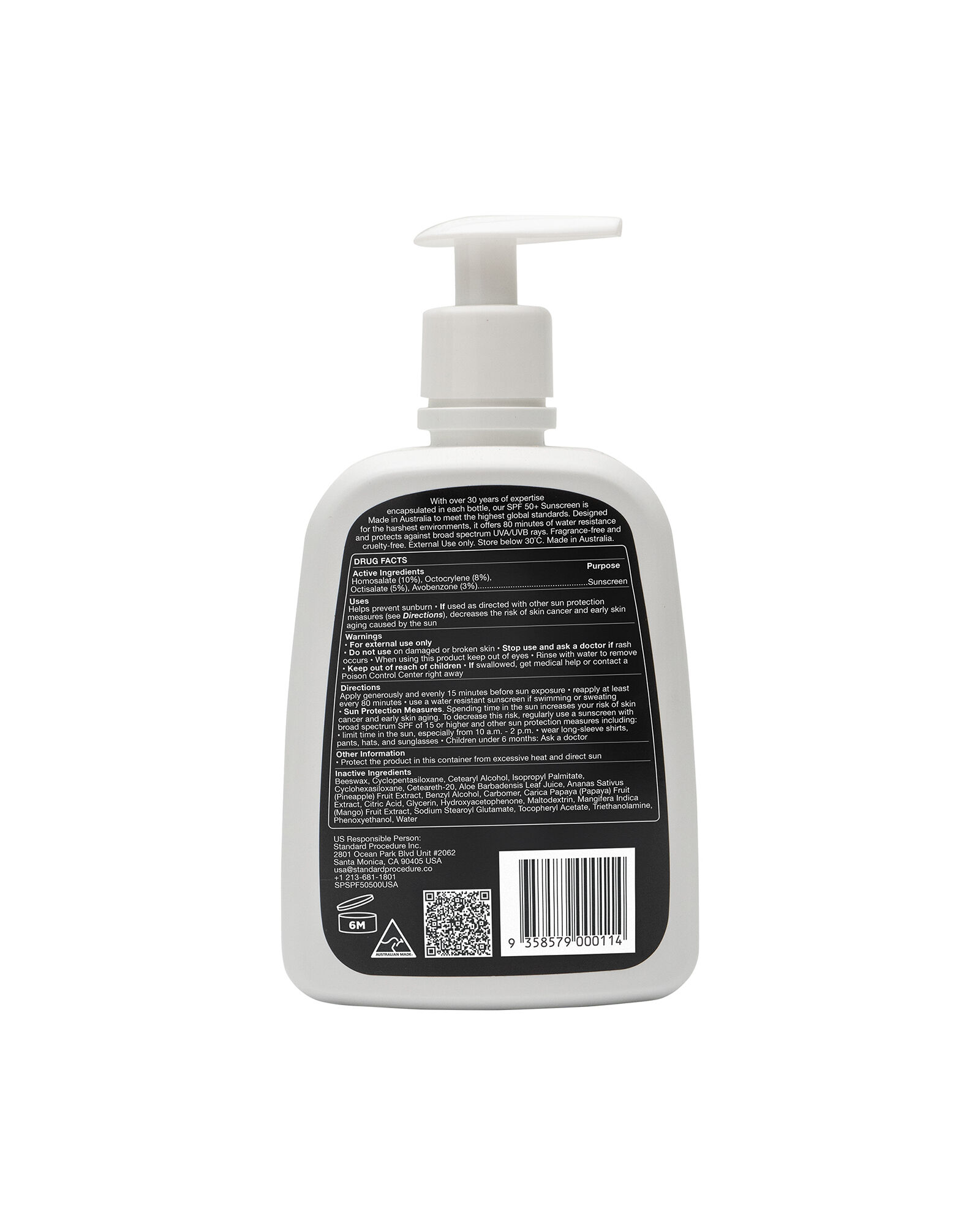 Standard Procedure&reg; 50+ SPF Large Sunscreen