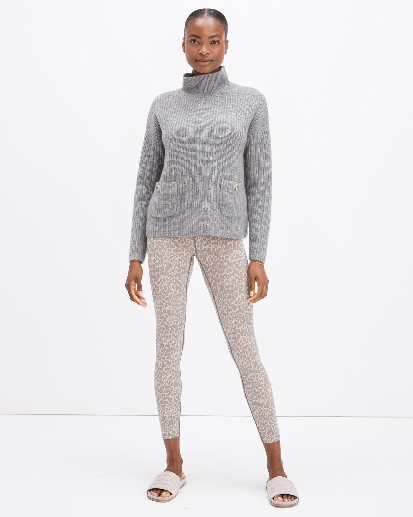 Cashmere Funnel Neck Sweater