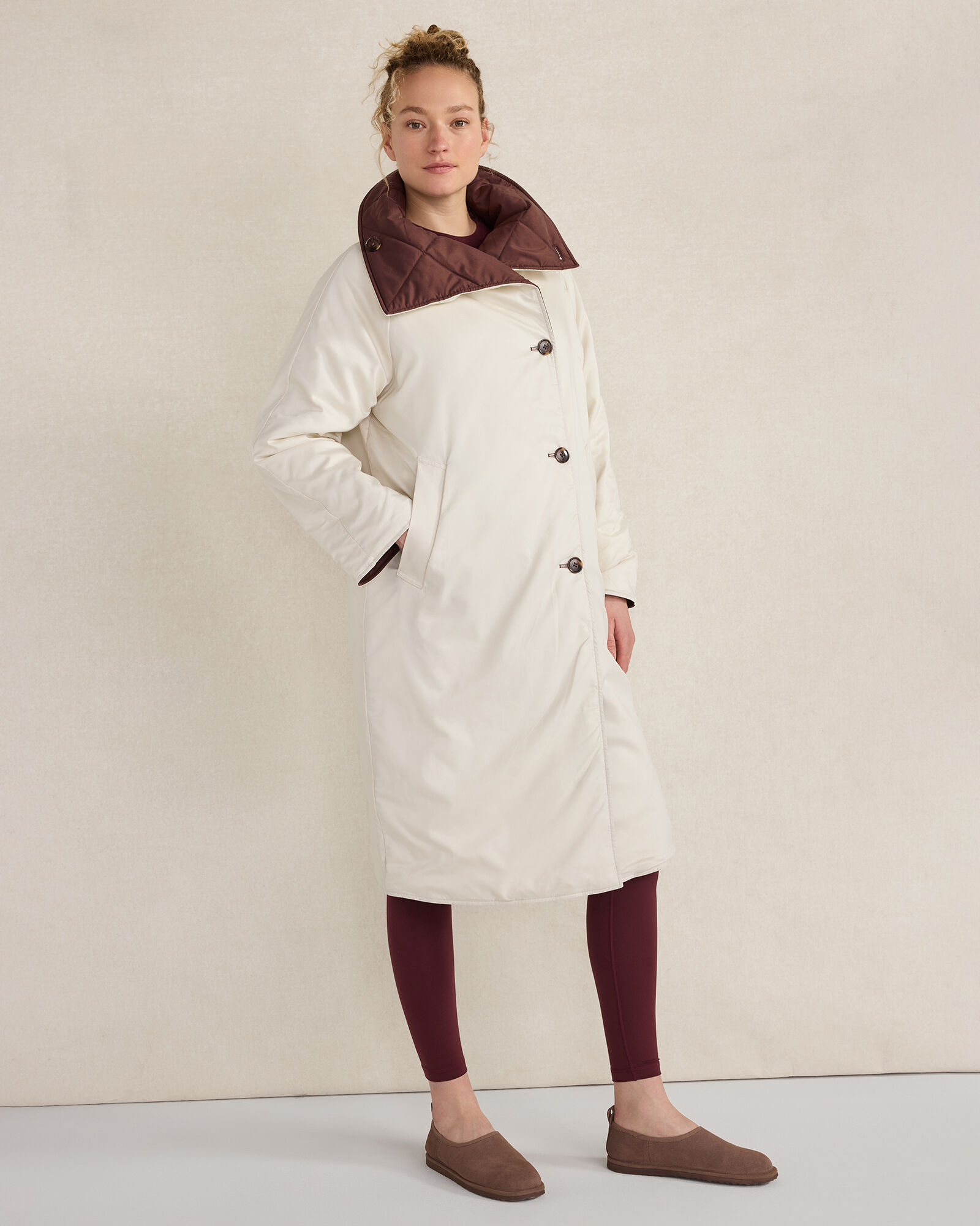 Varley Annalise Reversible Wrap Coat