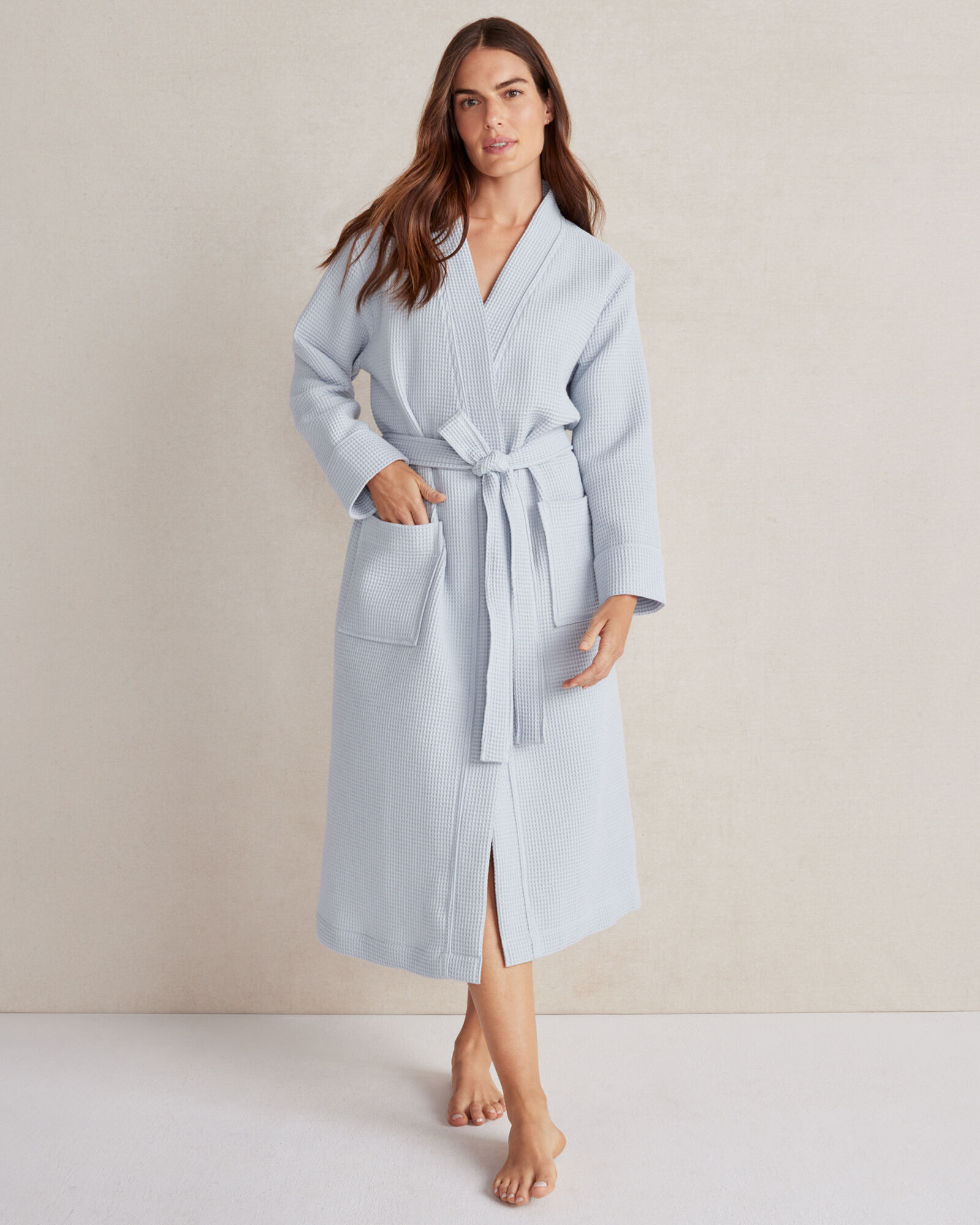 Cotton waffle dressing gown online