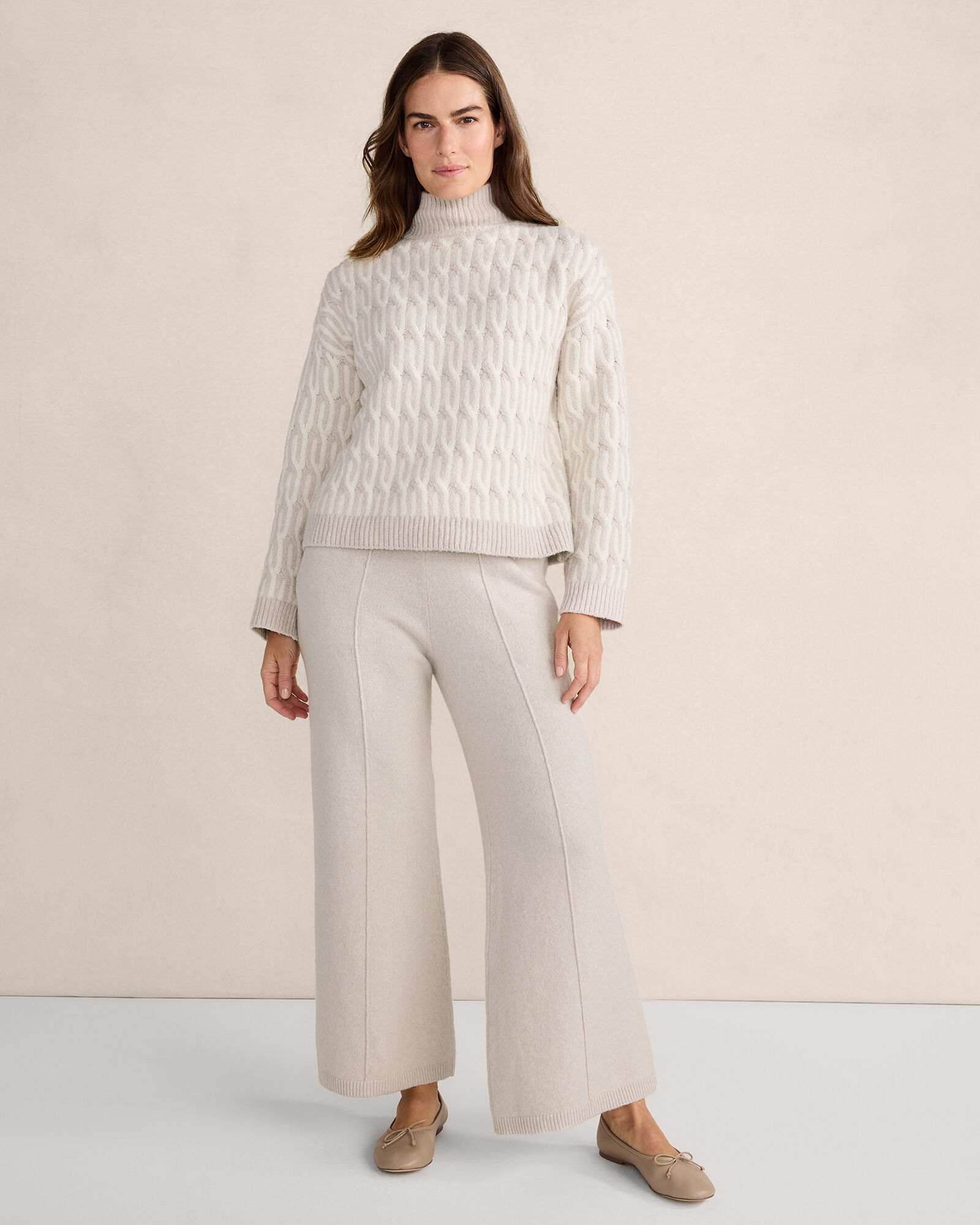 【MODERNIF】Living pintuck half-bending cotton pants MODERNIF】Living pintuck half-bending cotton pants (modernif