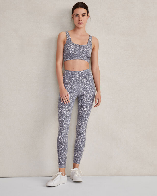 Varley Move Pocket Leggings in Watercolor Stone Blue Floral