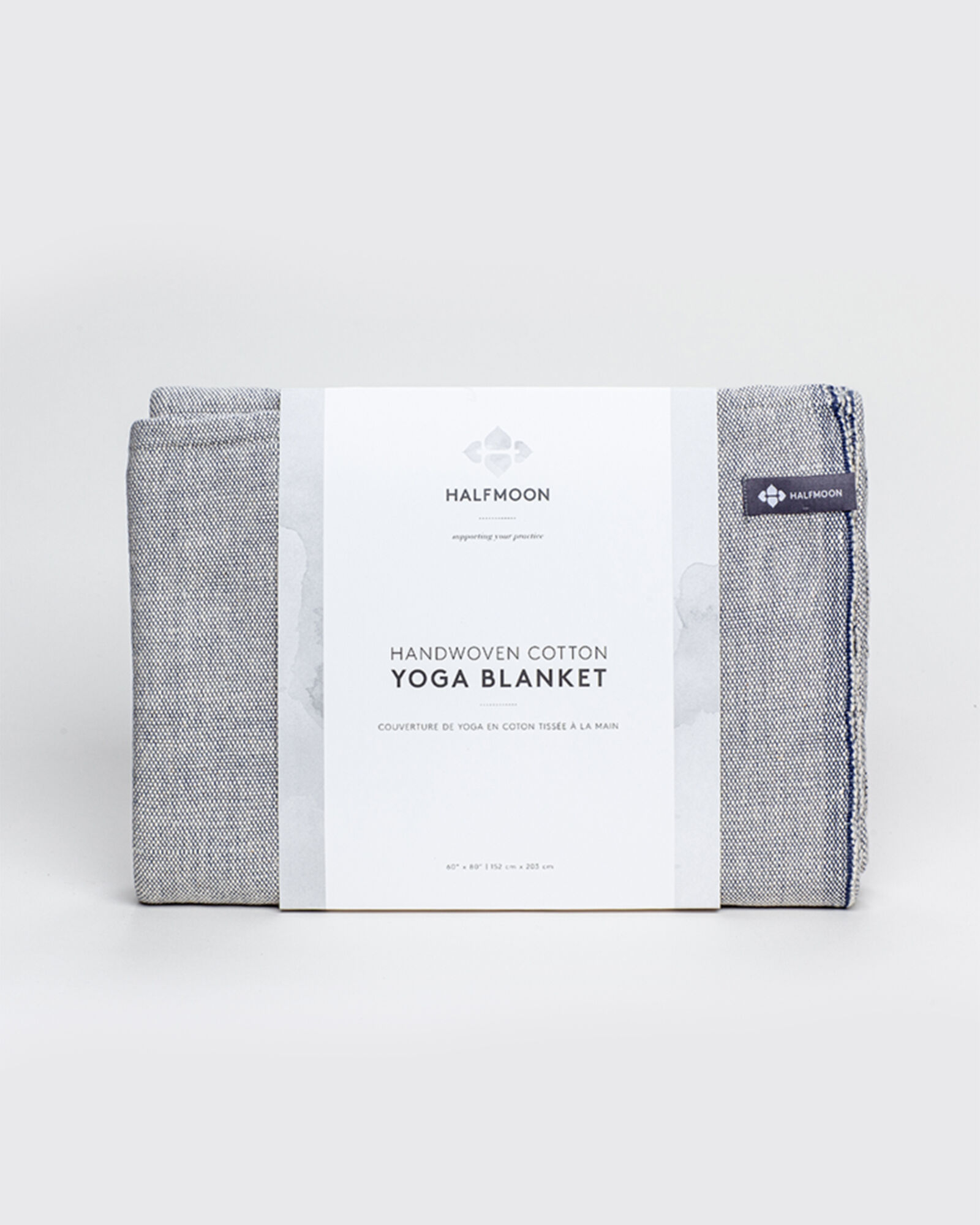 b, halfmoon Cotton Yoga Blanket