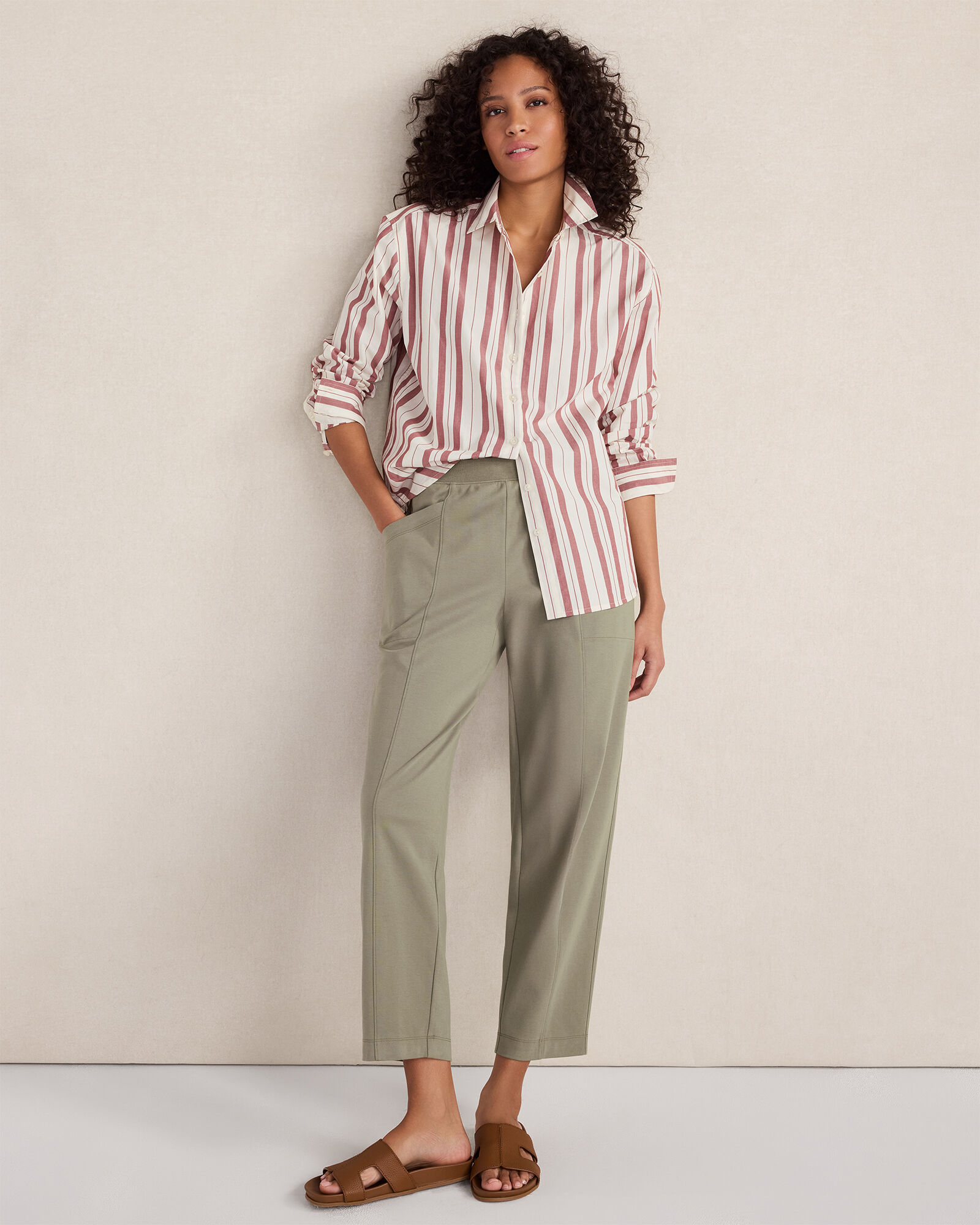 The Daily Shirt in Cotton Poplin Stripe