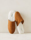 Faux Fur Suede Slippers