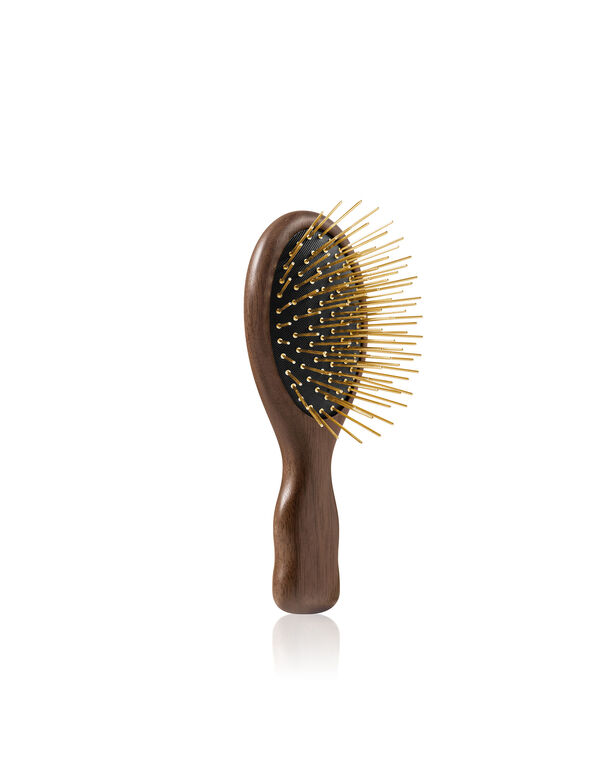 Snow Fox Skincare Gua Sha Hair + Scalp Brush in Walnut
