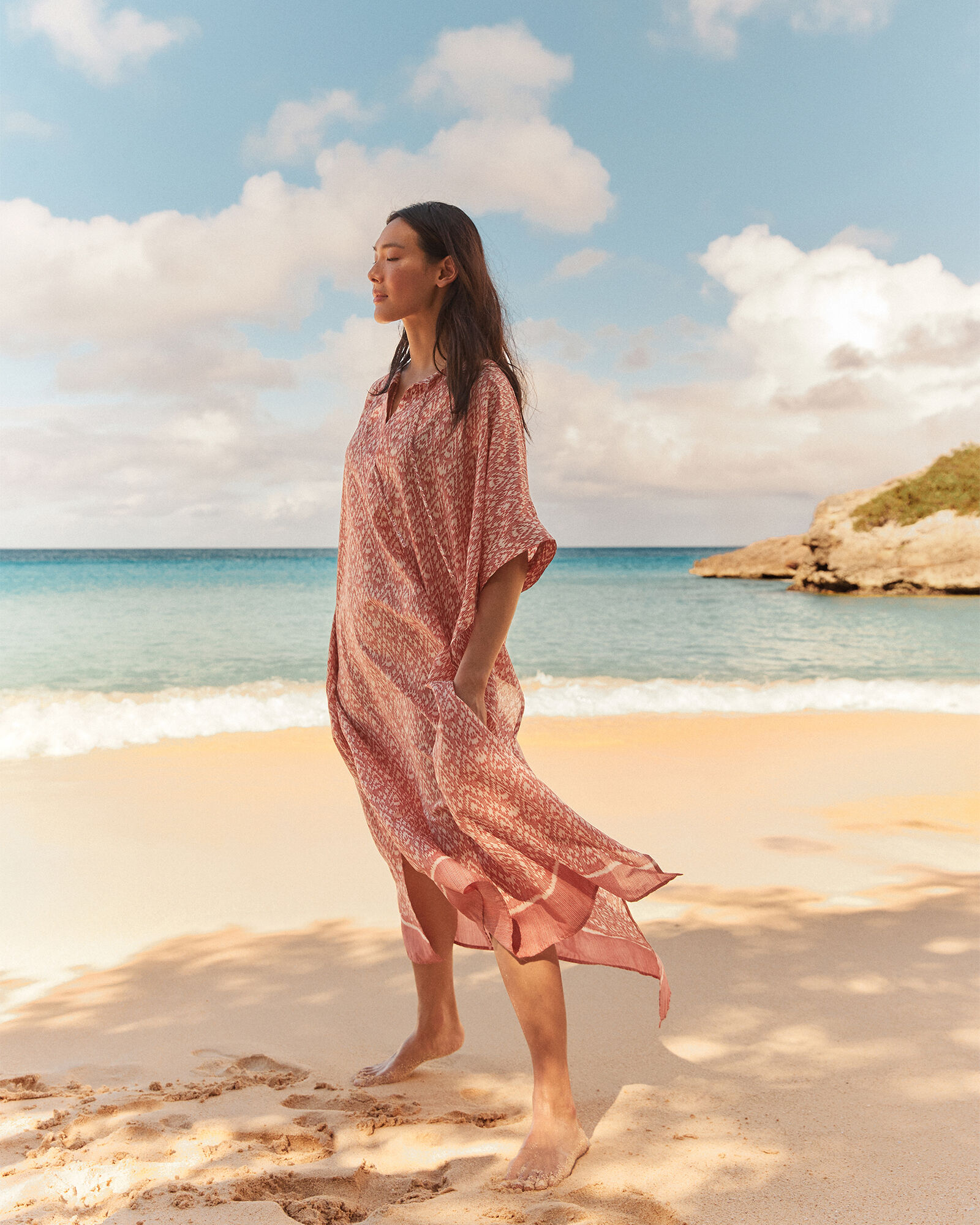 Cotton Ikat Caftan 023 main image 0