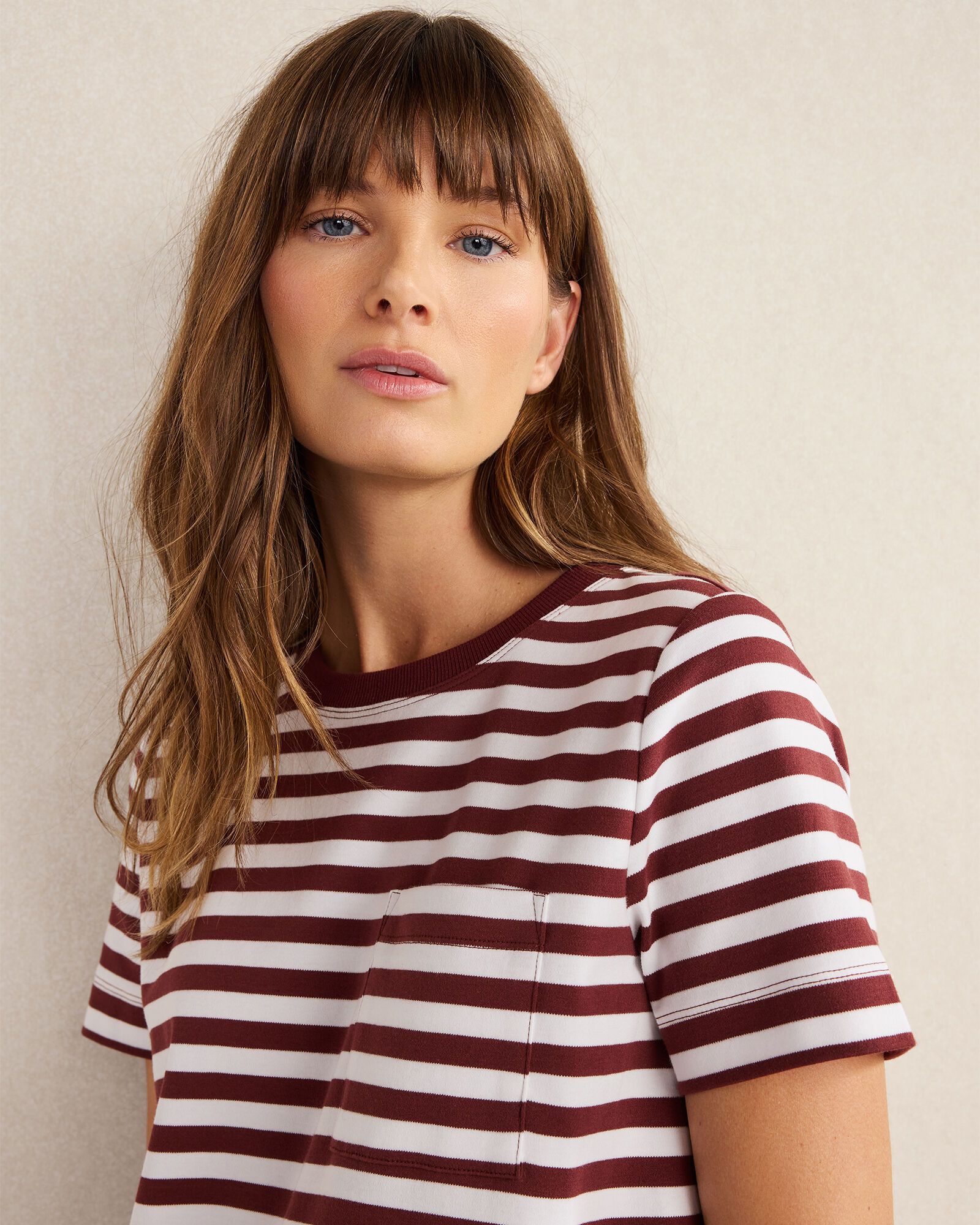 Organic Cotton Interlock Stripe T-Shirt Dress