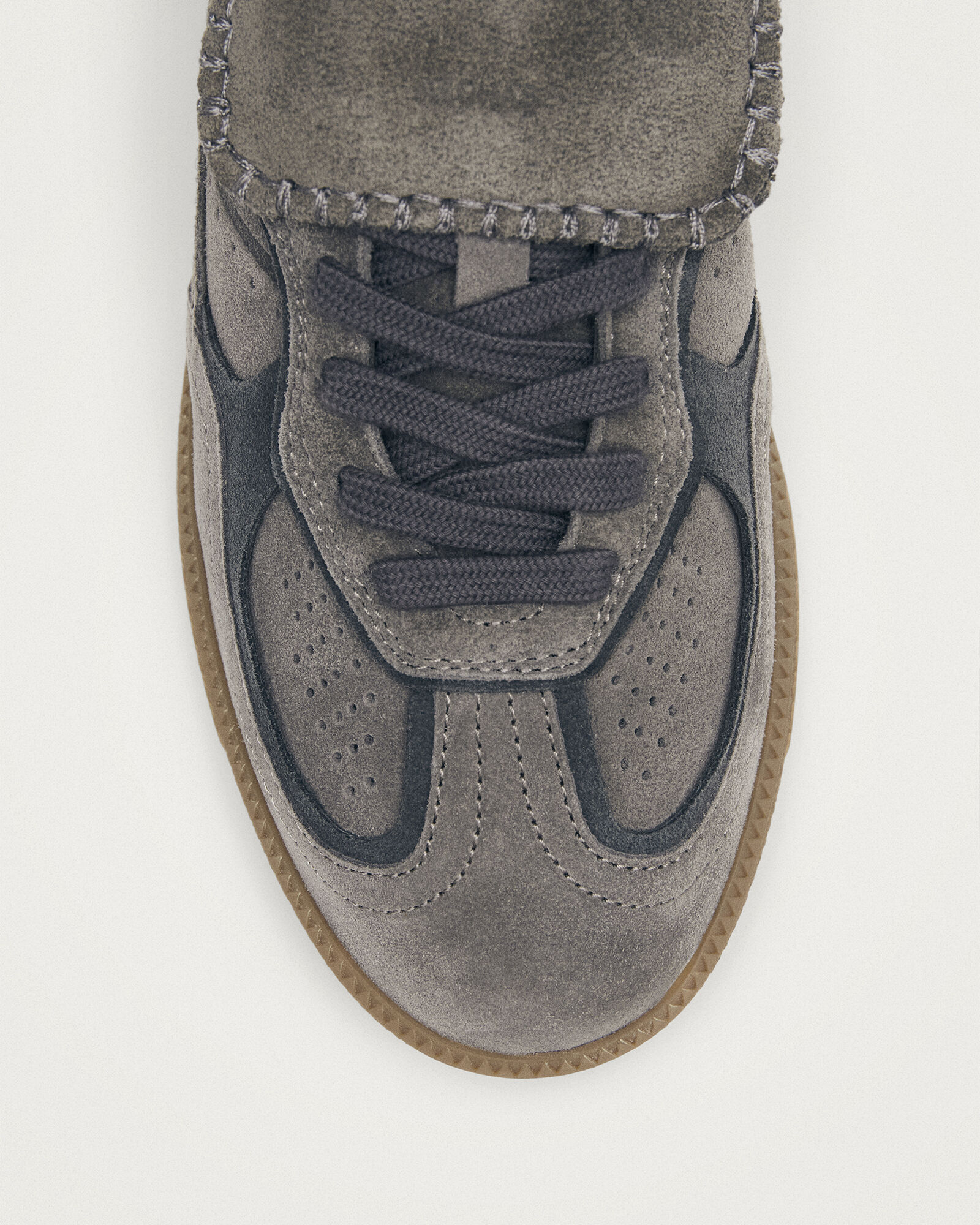 ALOHAS TB.490 Dark Grey Suede Leather Sneakers