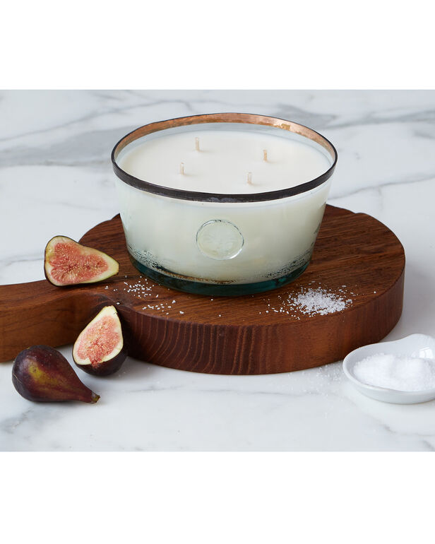 et&uacute;HOME Porto Vecchio Fig Leaf And Sea Salt Candle, Large