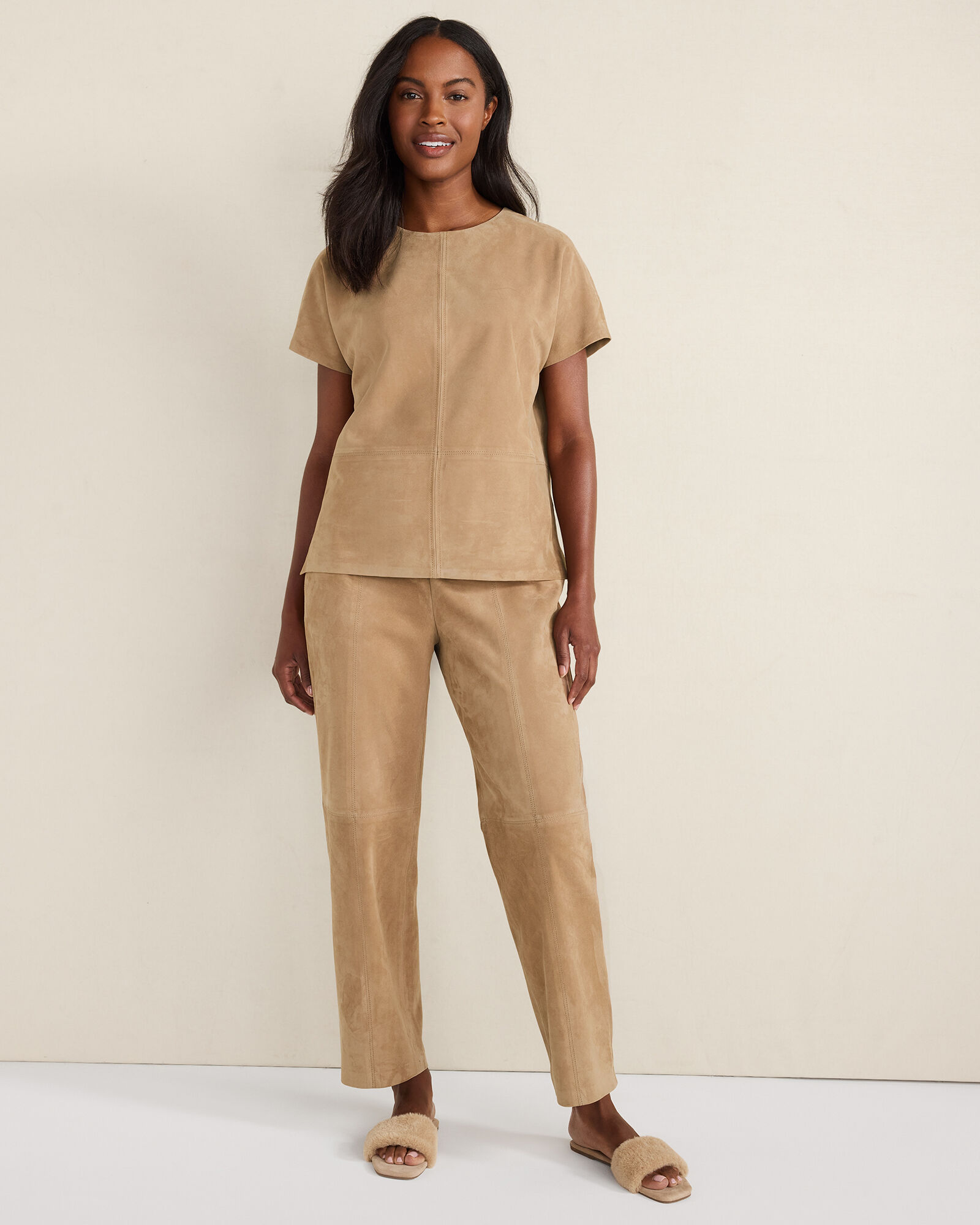 Suede Pants