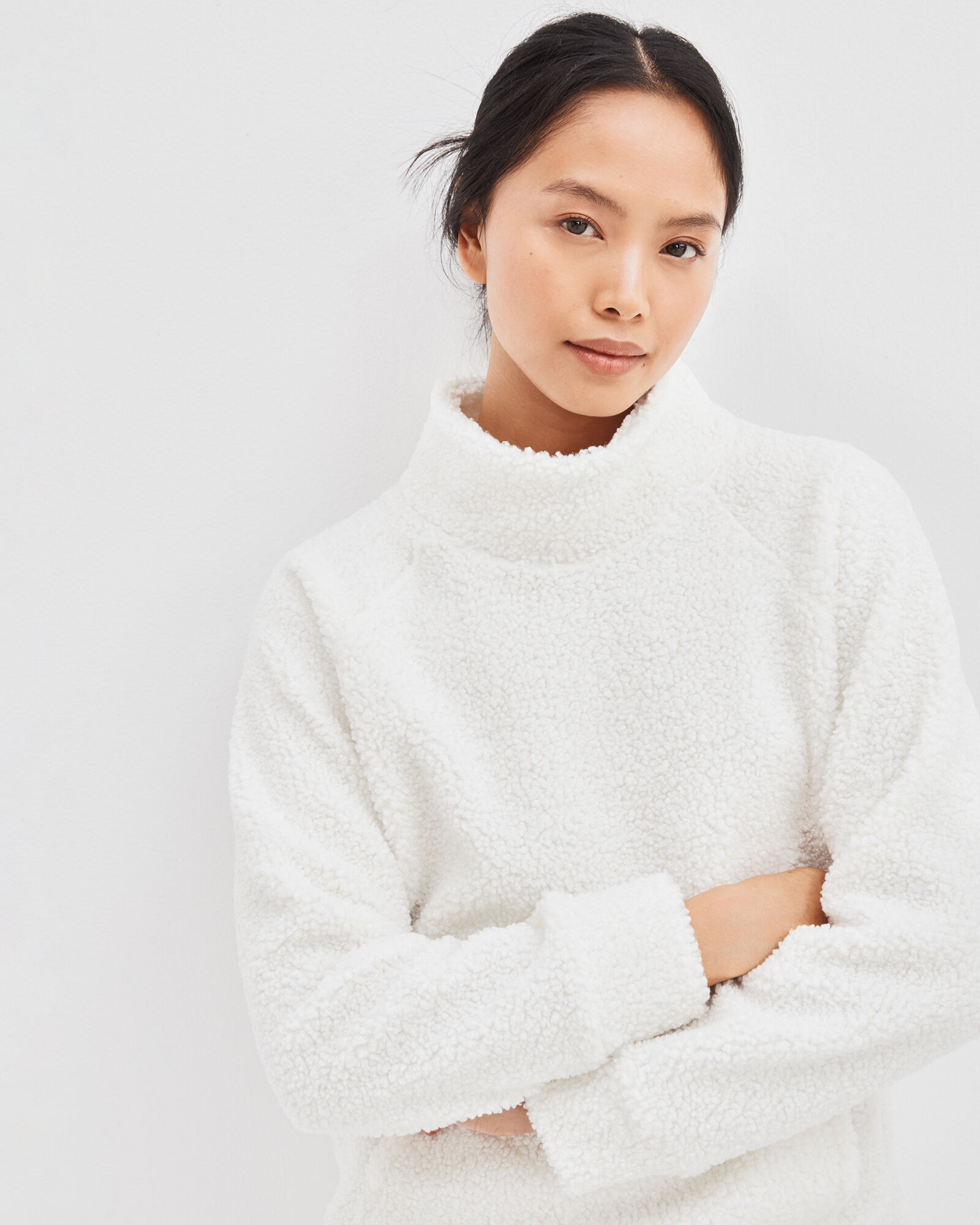 Sherpa Funnel Neck Pullover