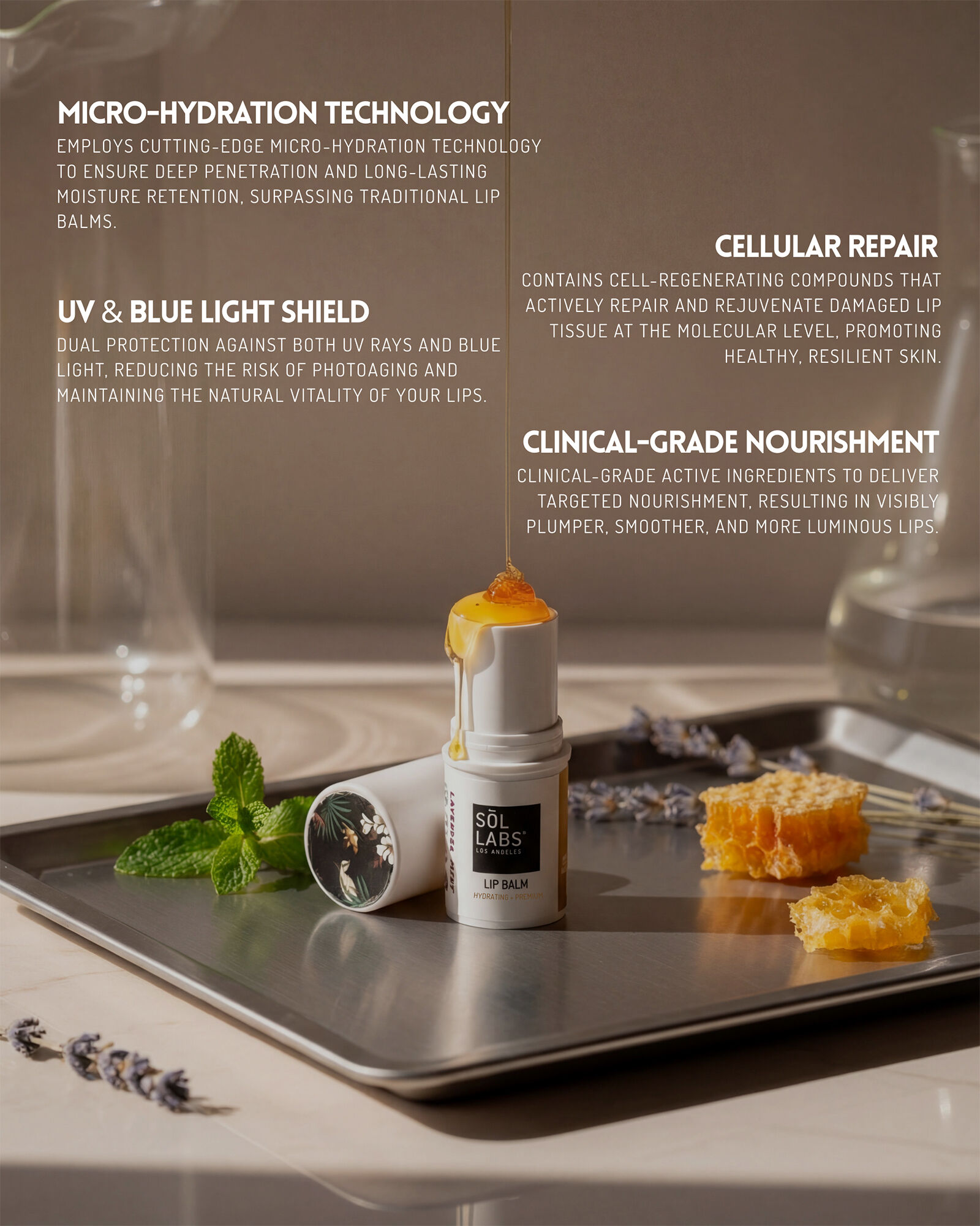 SOL LABS&reg; SPF15 Hydrating Lavender Mint Lip Balm