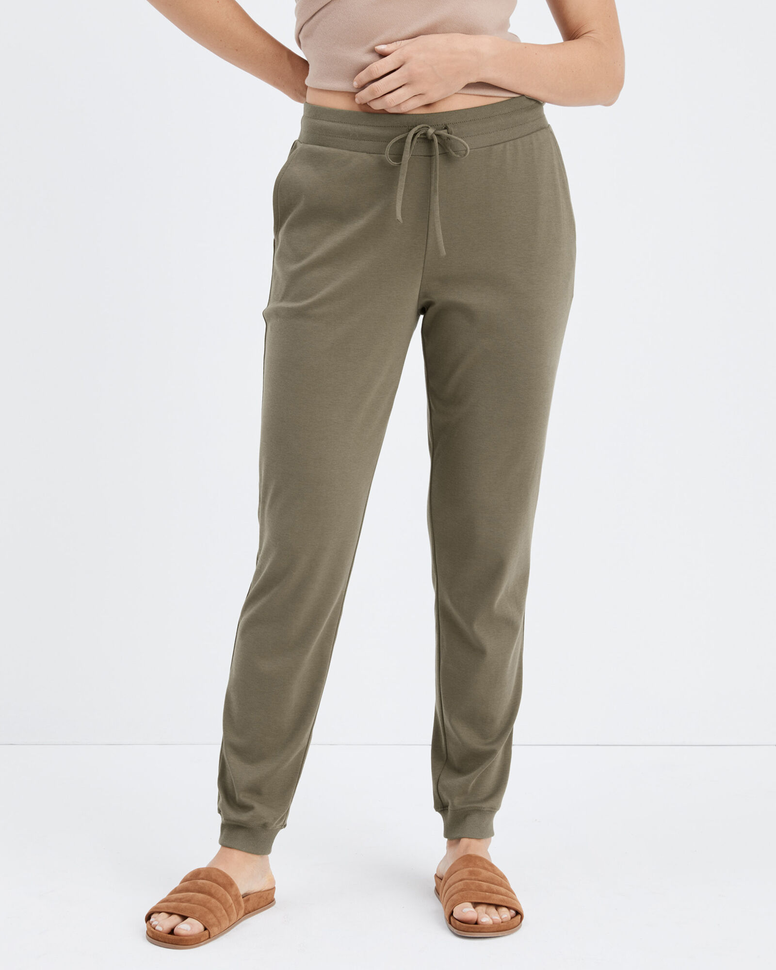 Organic Cotton Interlock Lounge Joggers Haven Well Within