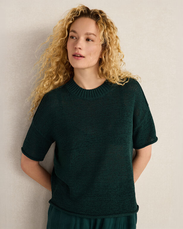 Organic Cotton Linen Tape Yarn Sweater