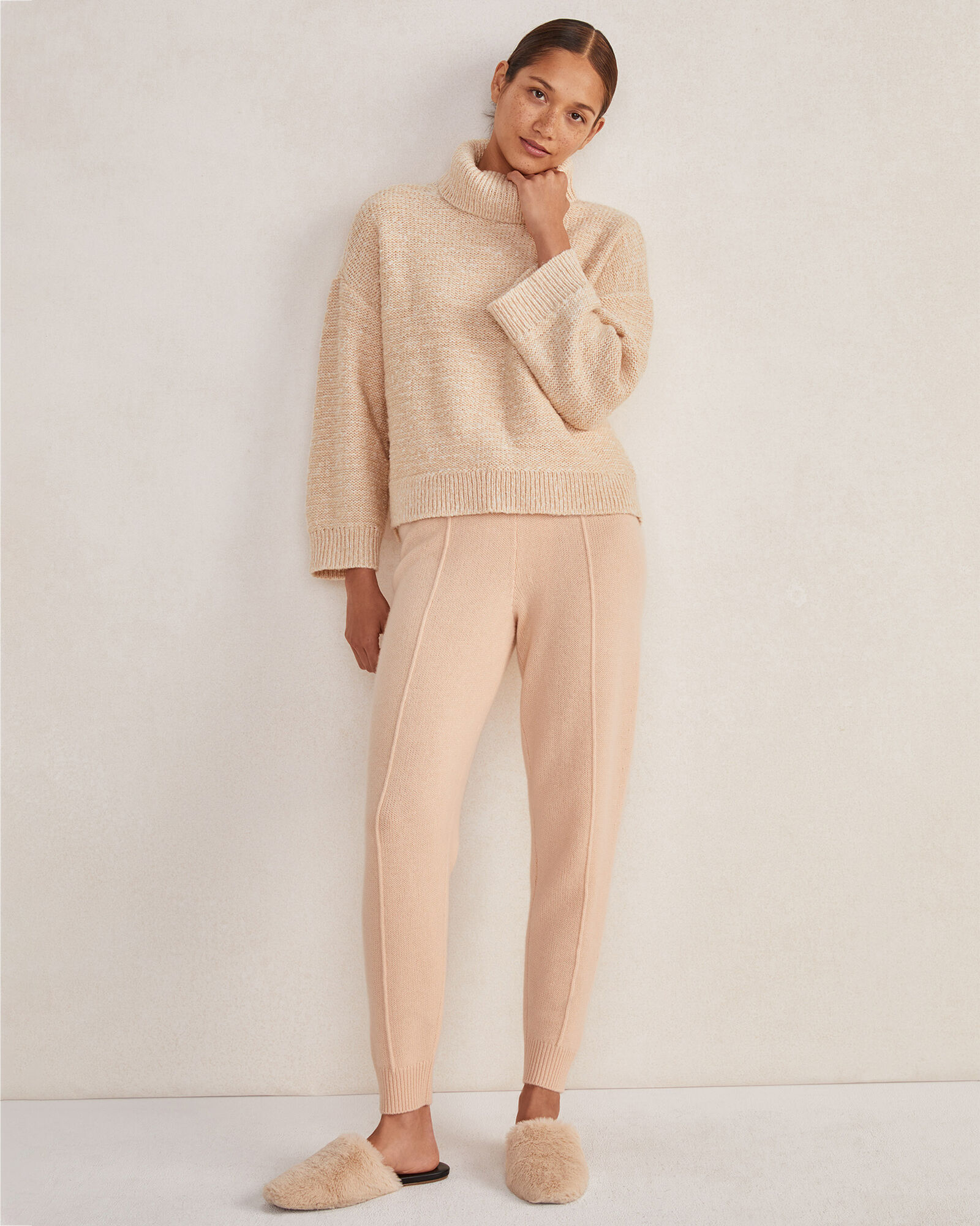 Marled Turtleneck Sweater Haven Well Within