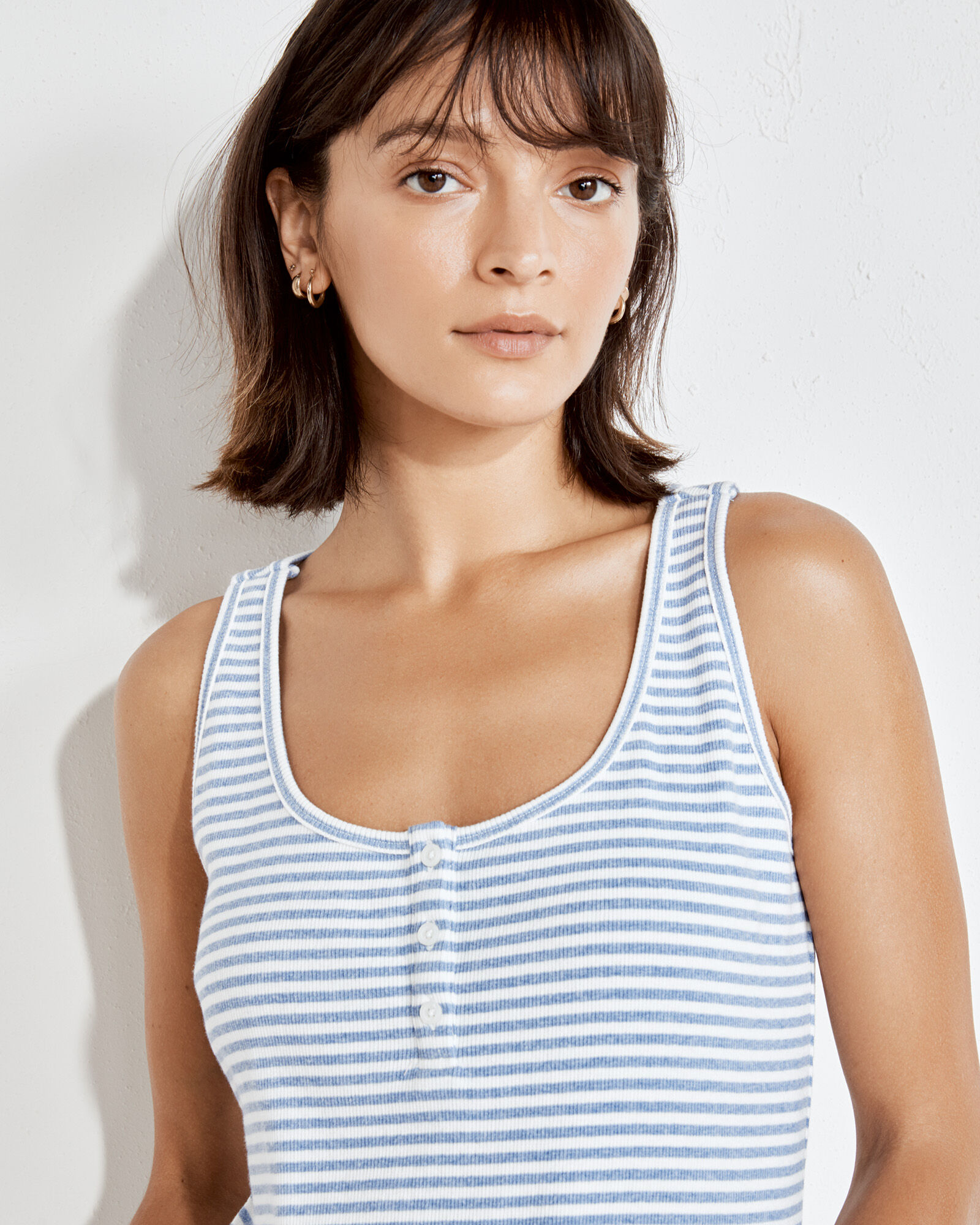 Henley top tank top