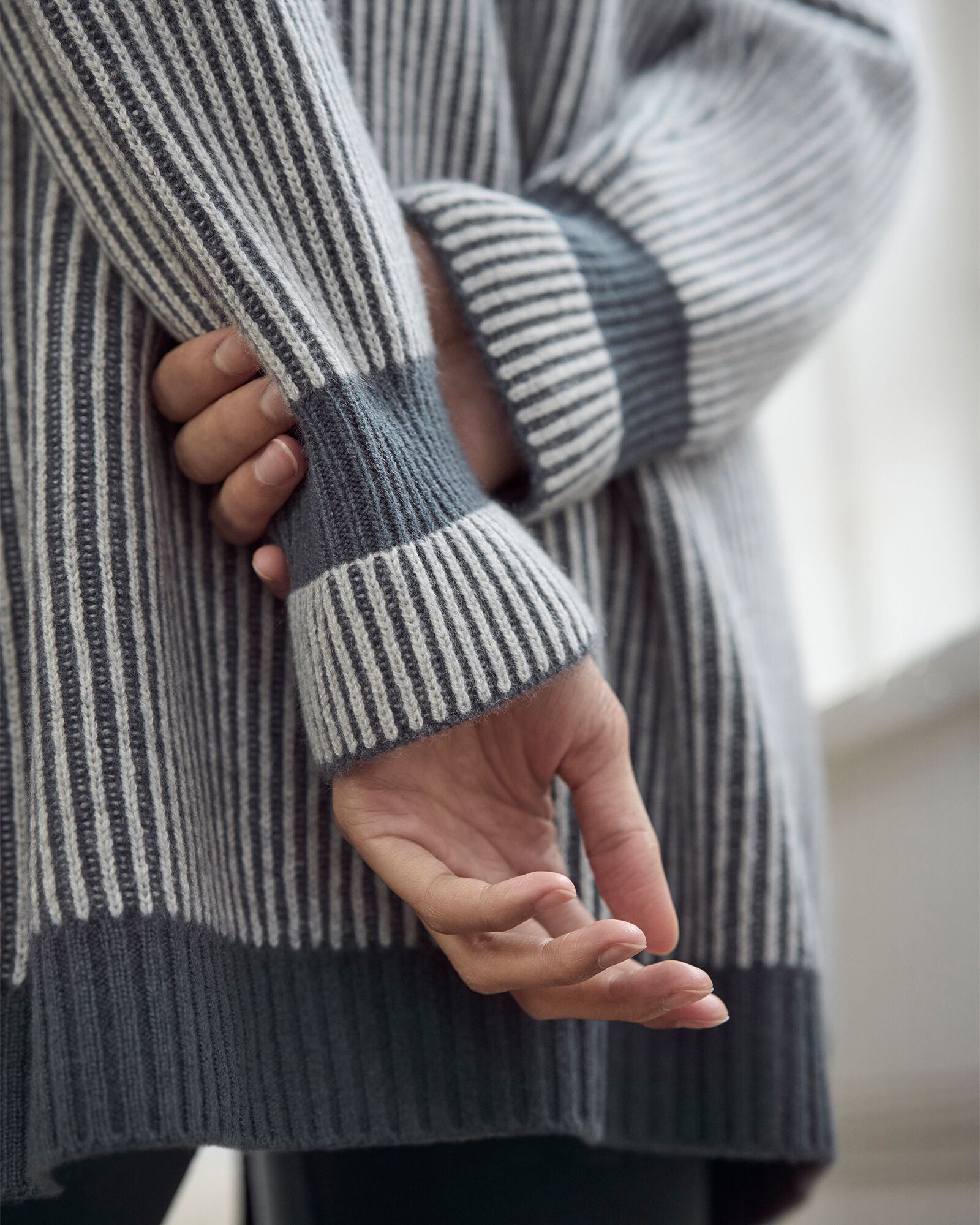 Recycled Cashmere Shaker Stitch Cardigan | Haven Well Within