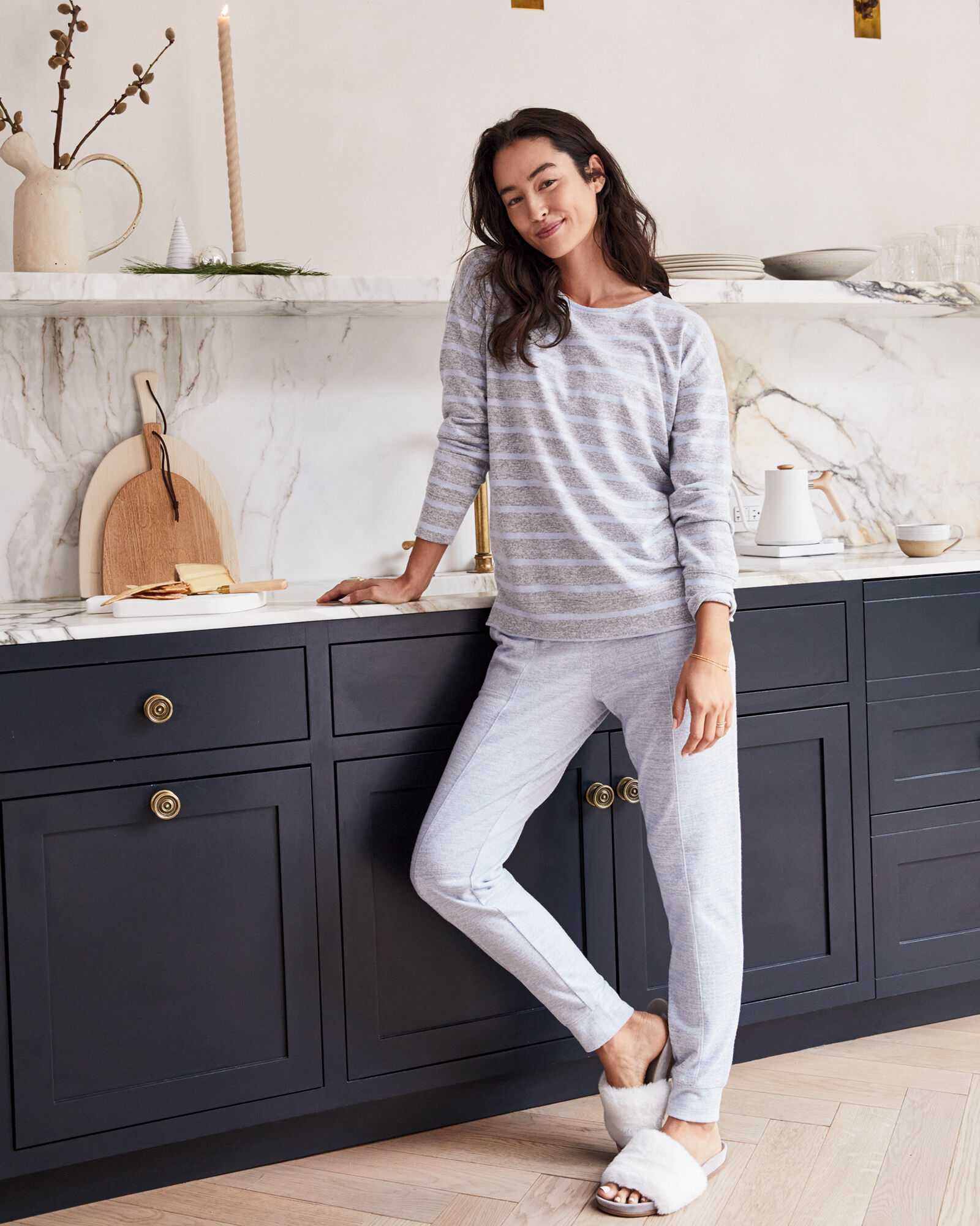 Sweater knit jogger set sale