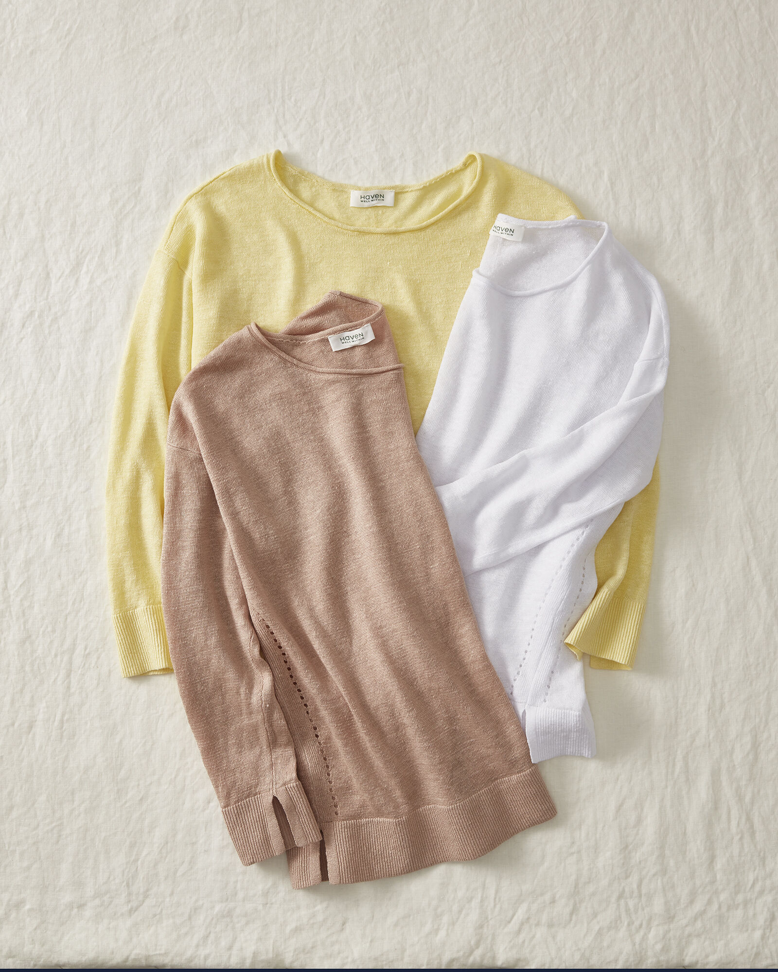 Linen Roll Neck Sweater