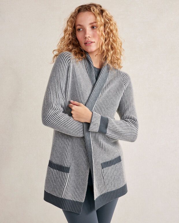 Recycled Cashmere Shaker Stitch Cardigan | Haven Well Within
