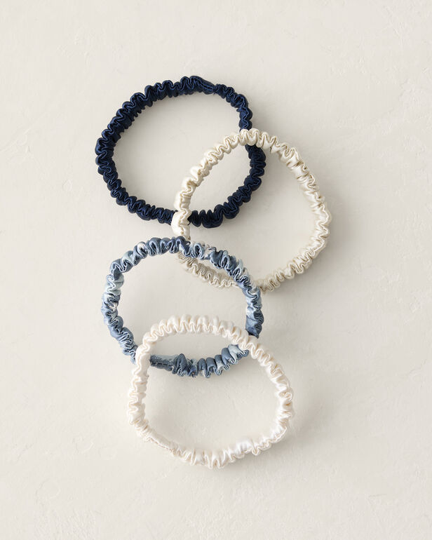 Washable Silk Hair Ties &mdash; Wave Multi