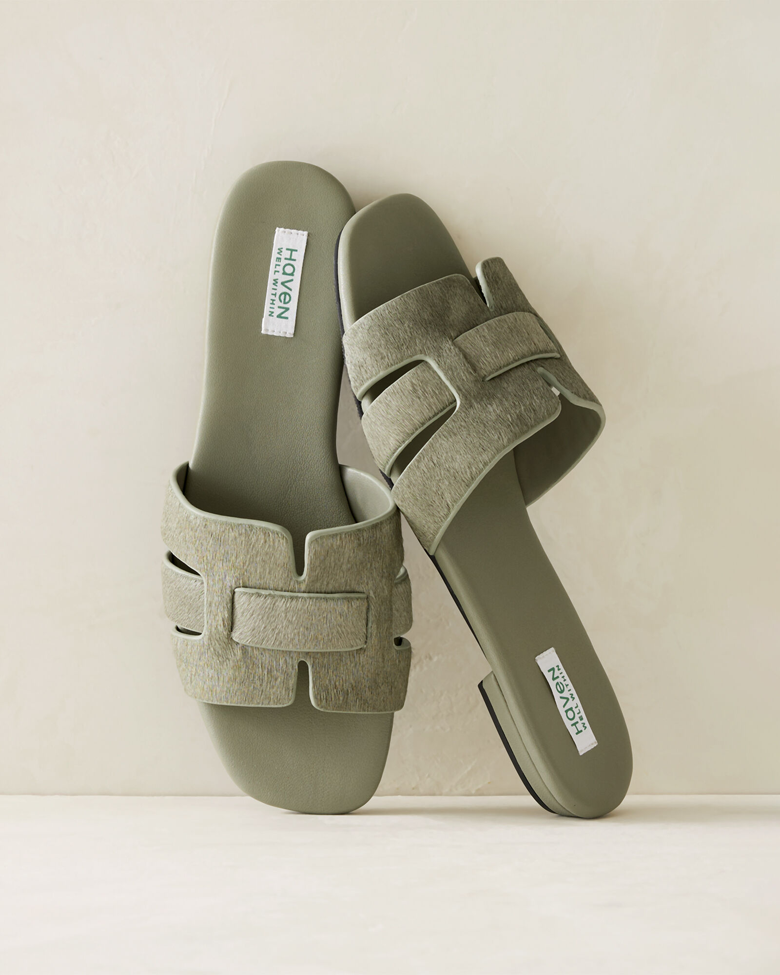 Calfhair Woven Sandals
