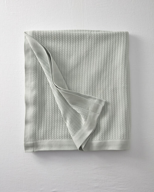 Cotton Cable Knit Blanket