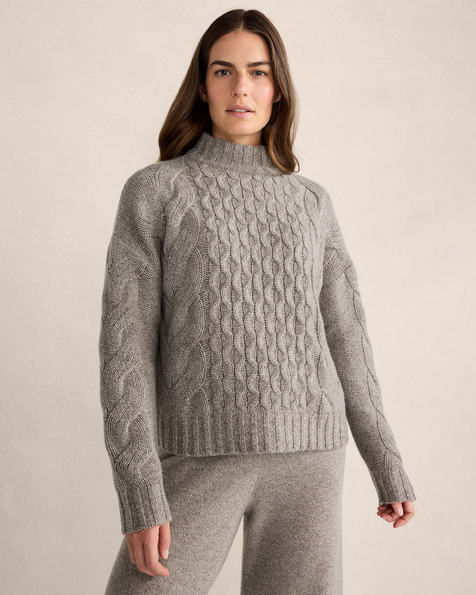 【限定価格セール！】 Honeycomb Cashmere Cable Within Well Haven | Sweater Mockneck トップス