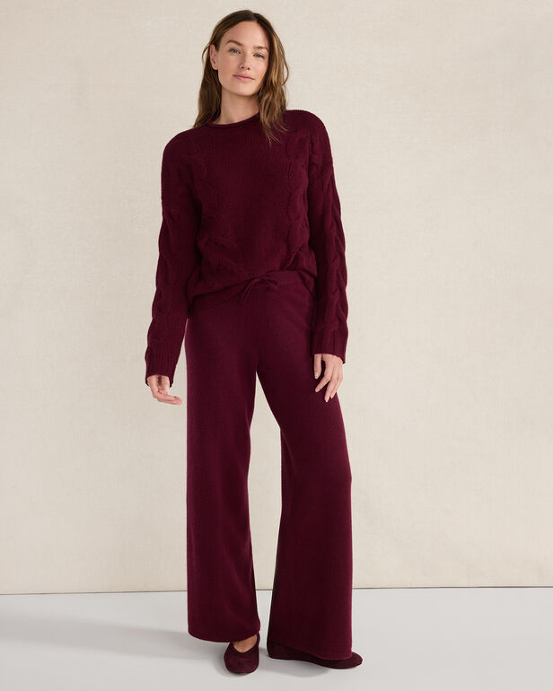 Cashmere Cable Roll Neck Sweater