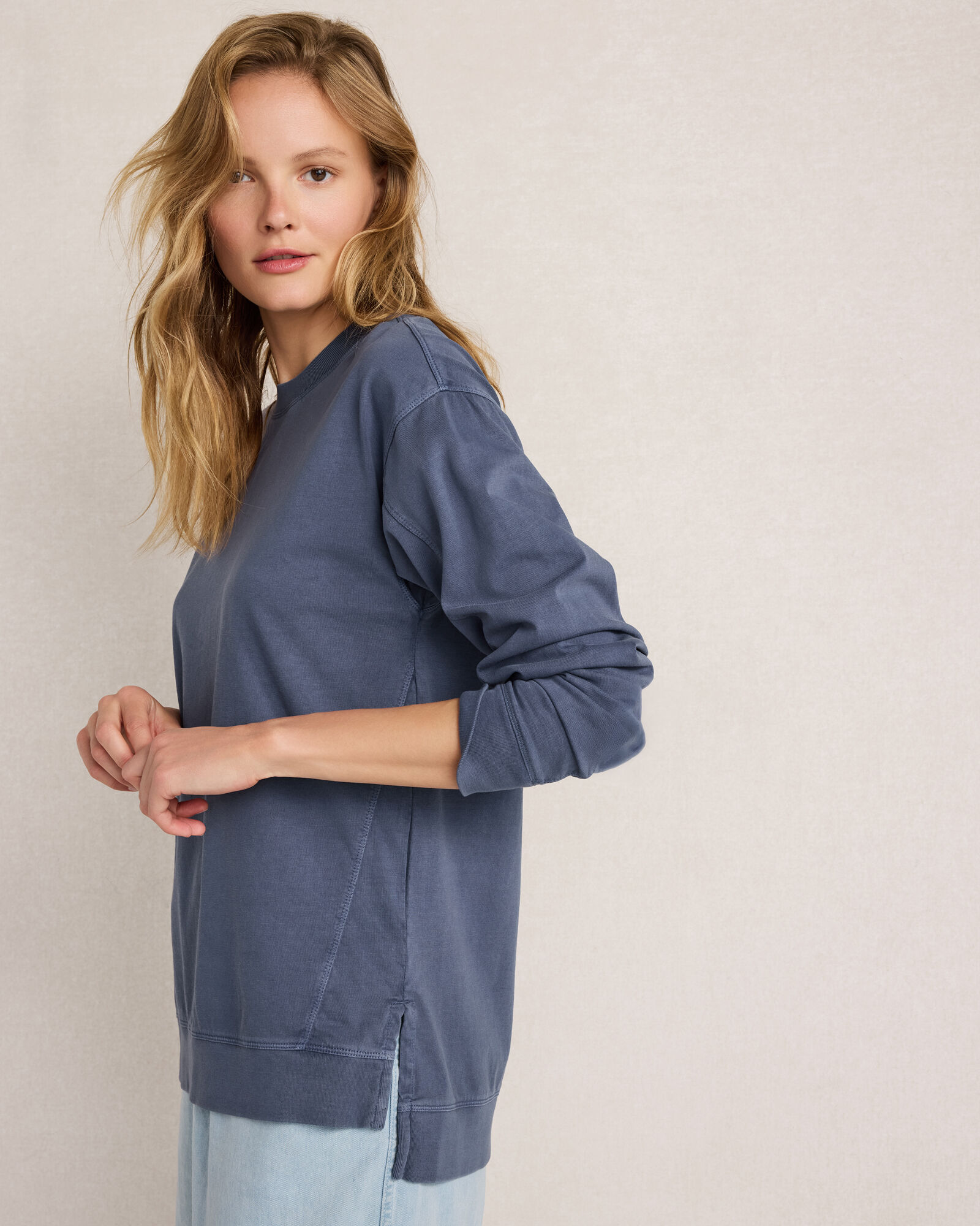 Garment-Dyed Organic Cotton Jersey Pullover