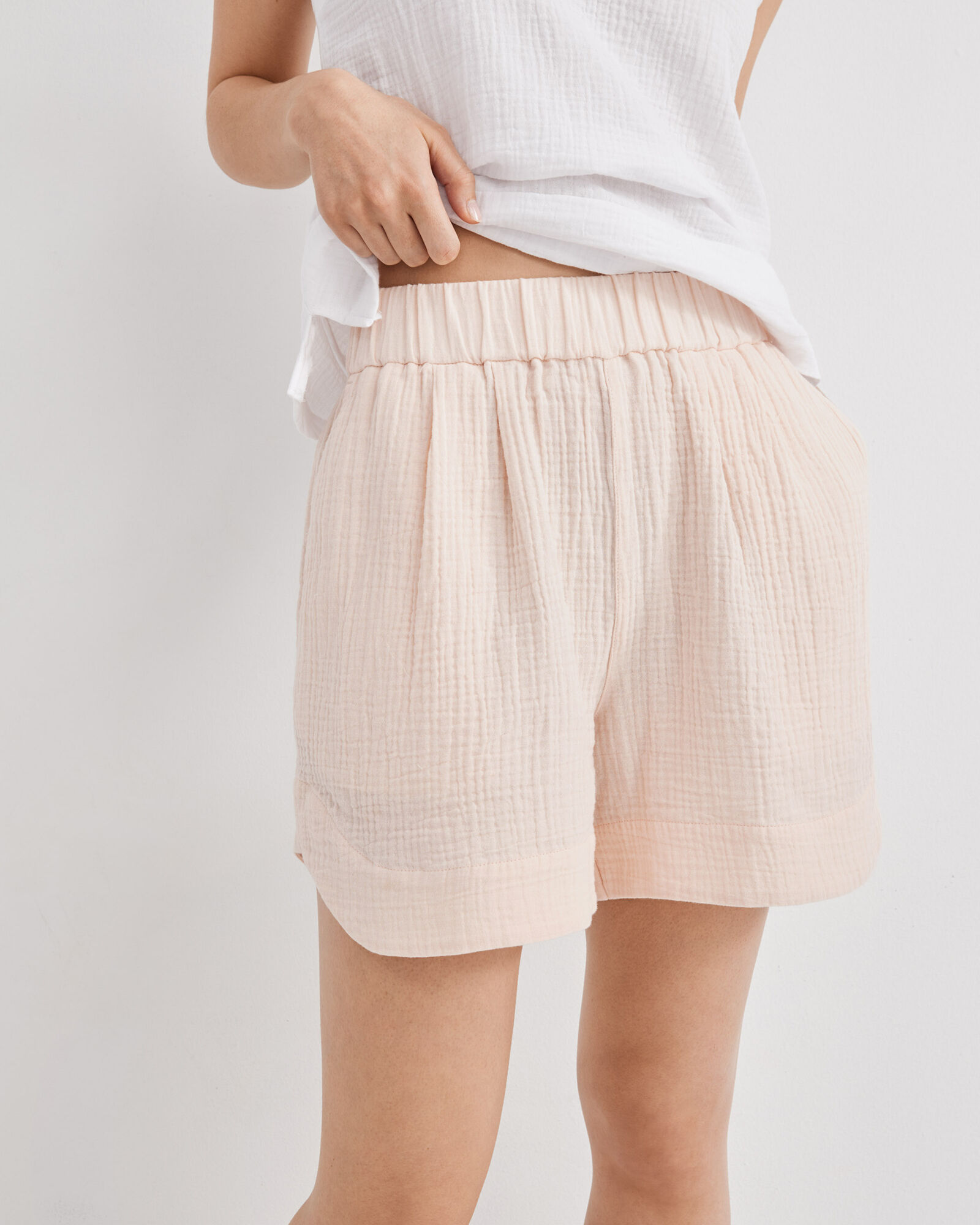Cotton gauze deals shorts