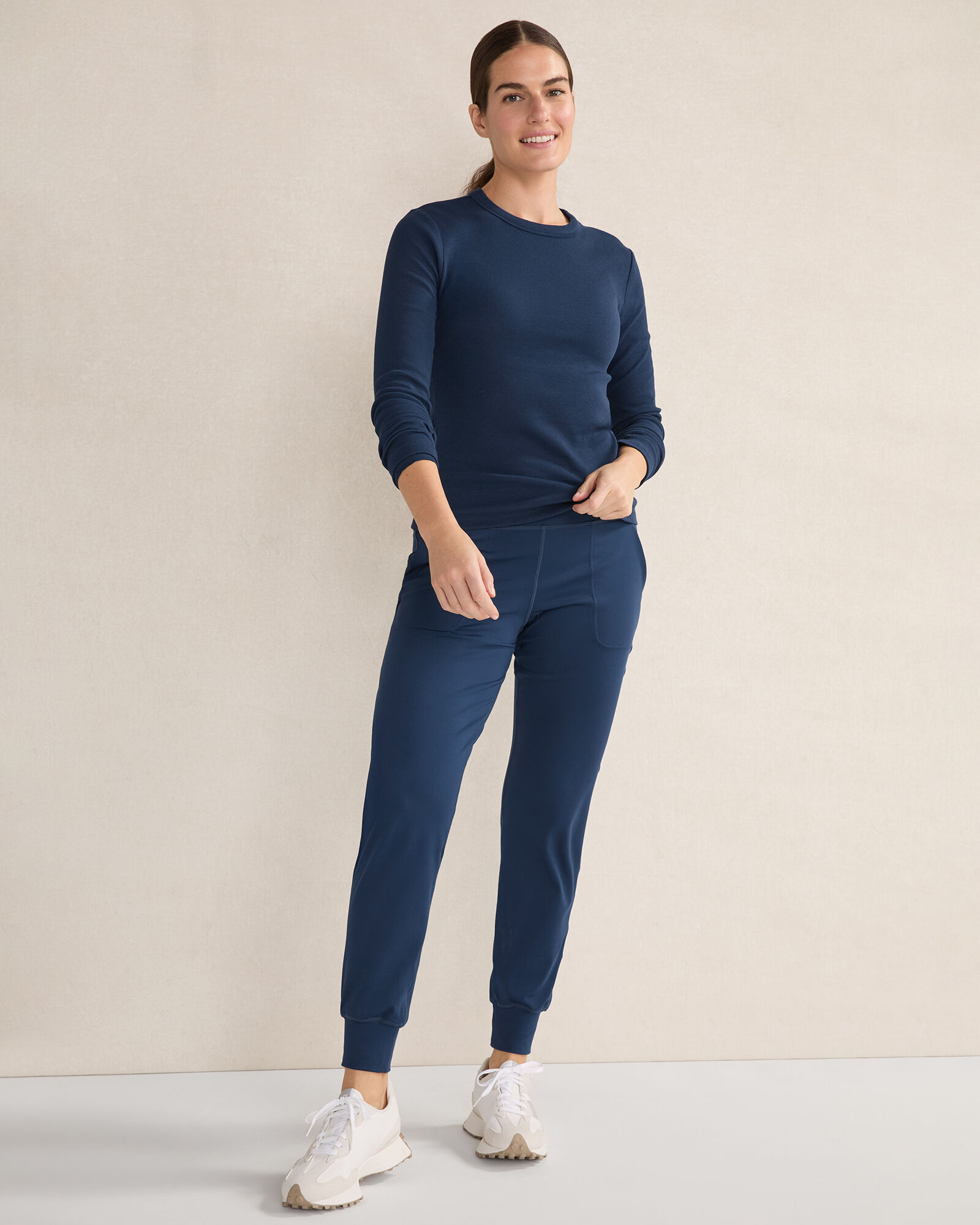 Organic Cotton Long Sleeve Crew Neck Tee